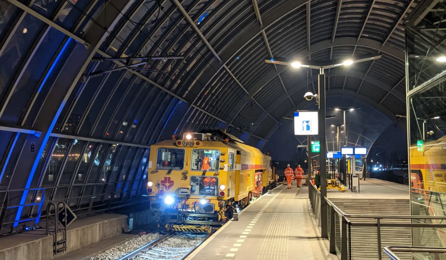 Werkzaamheden bij Sloterdijk