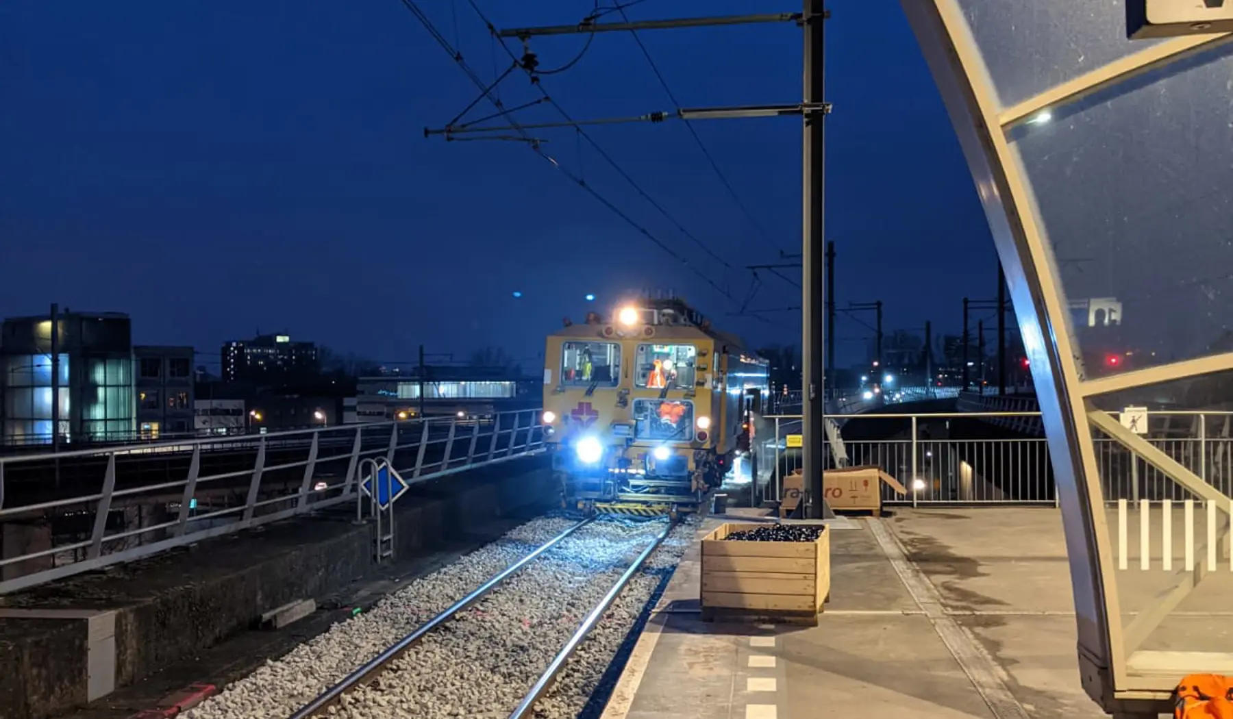 Werkzaamheden bij Sloterdijk