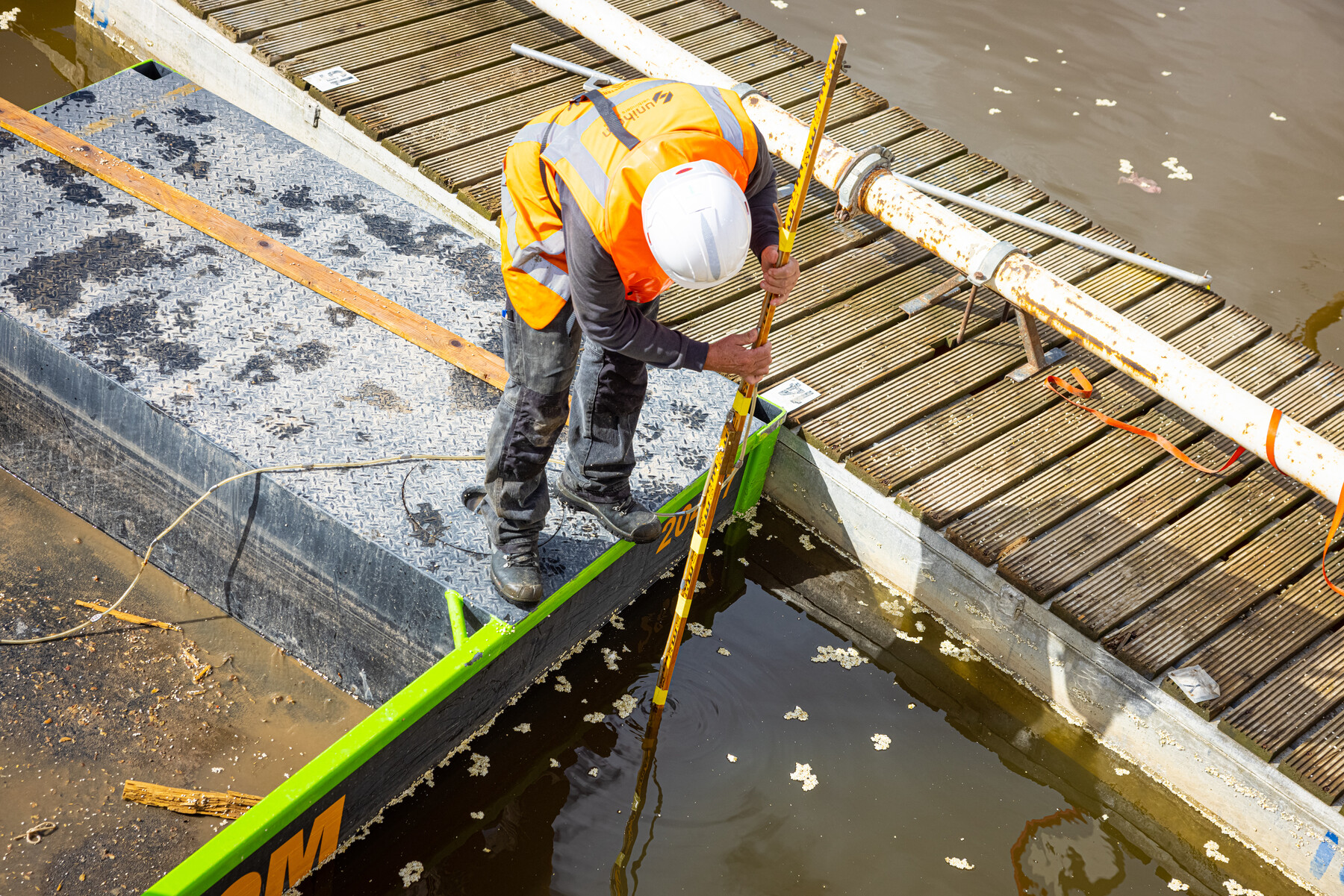 Uiteindelijk is er een vloerdikte van een meter gemaakt