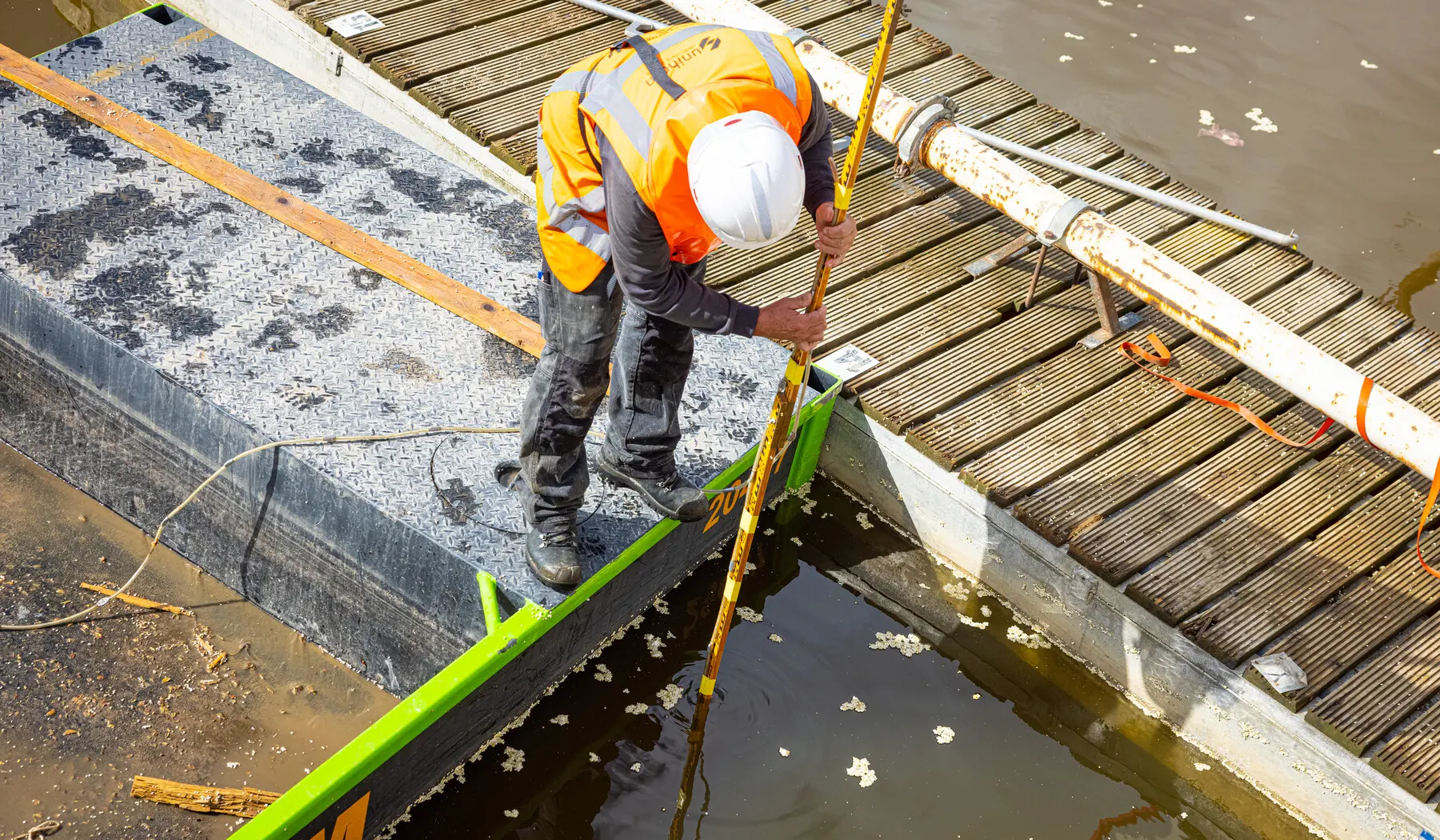 Uiteindelijk is er een vloerdikte van een meter gemaakt