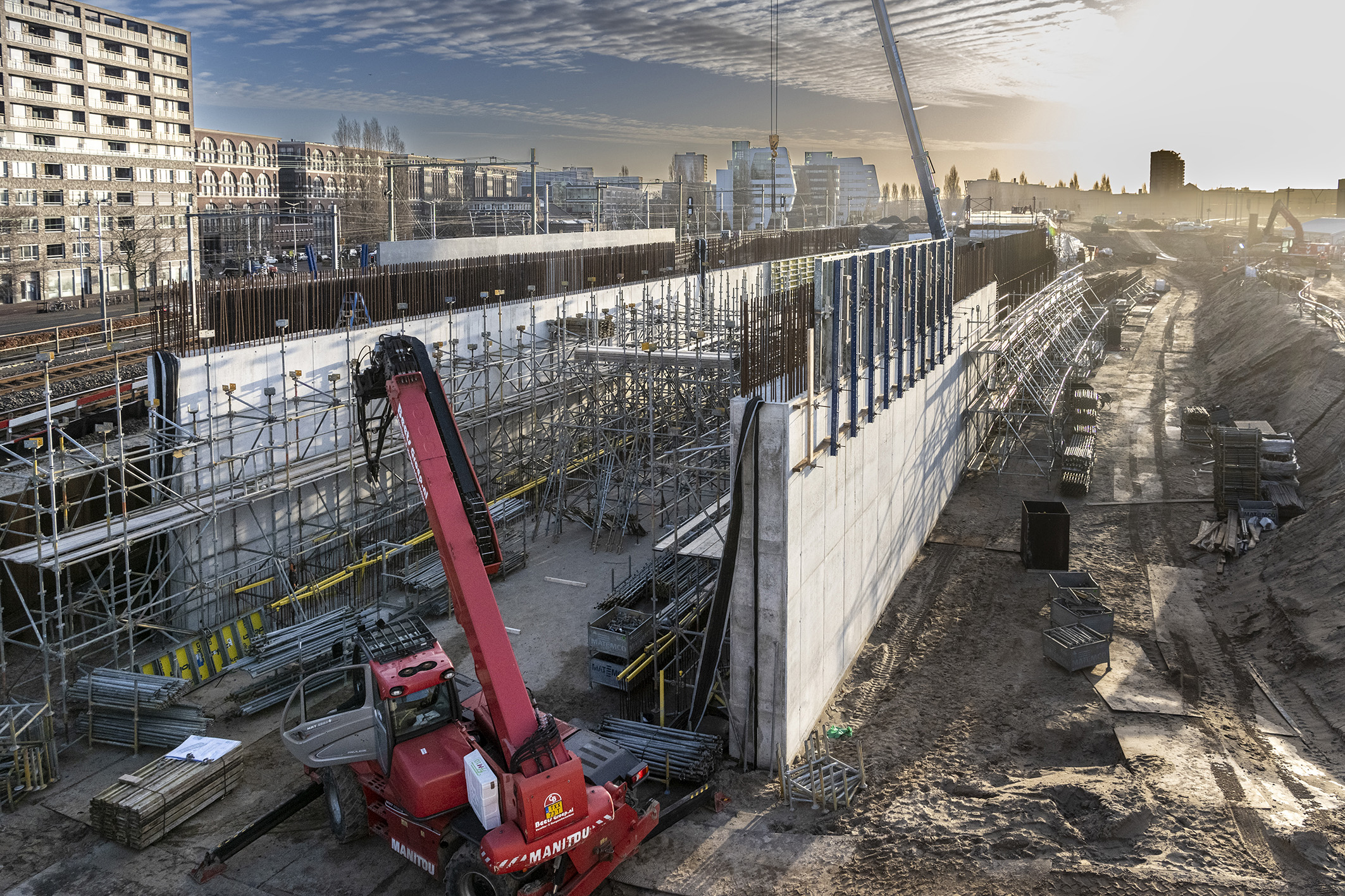 Januari 2025 - de contouren van de vrije kruising worden zichtbaar