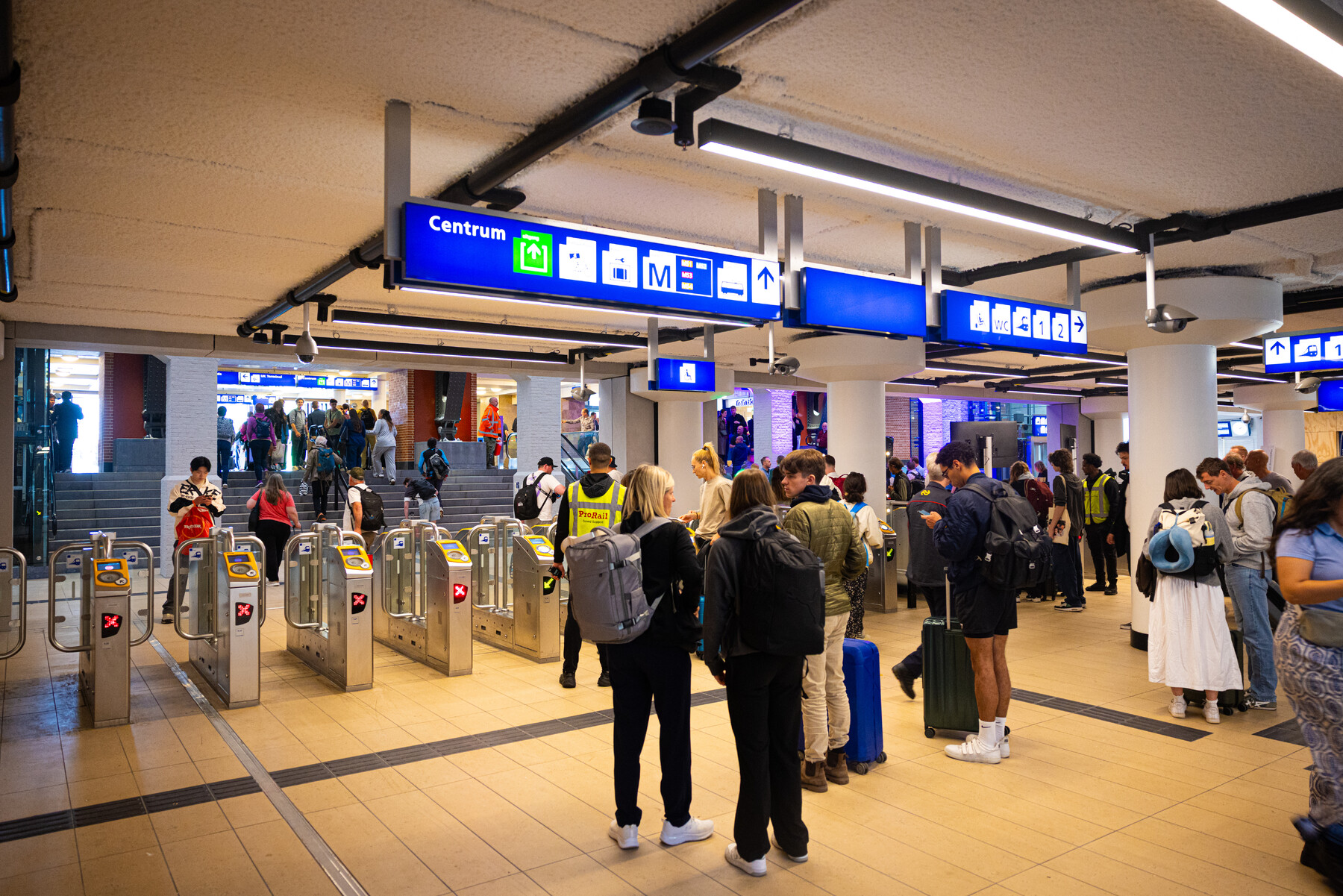 Eindsituatie met zicht vanuit de tunnel richting centrum