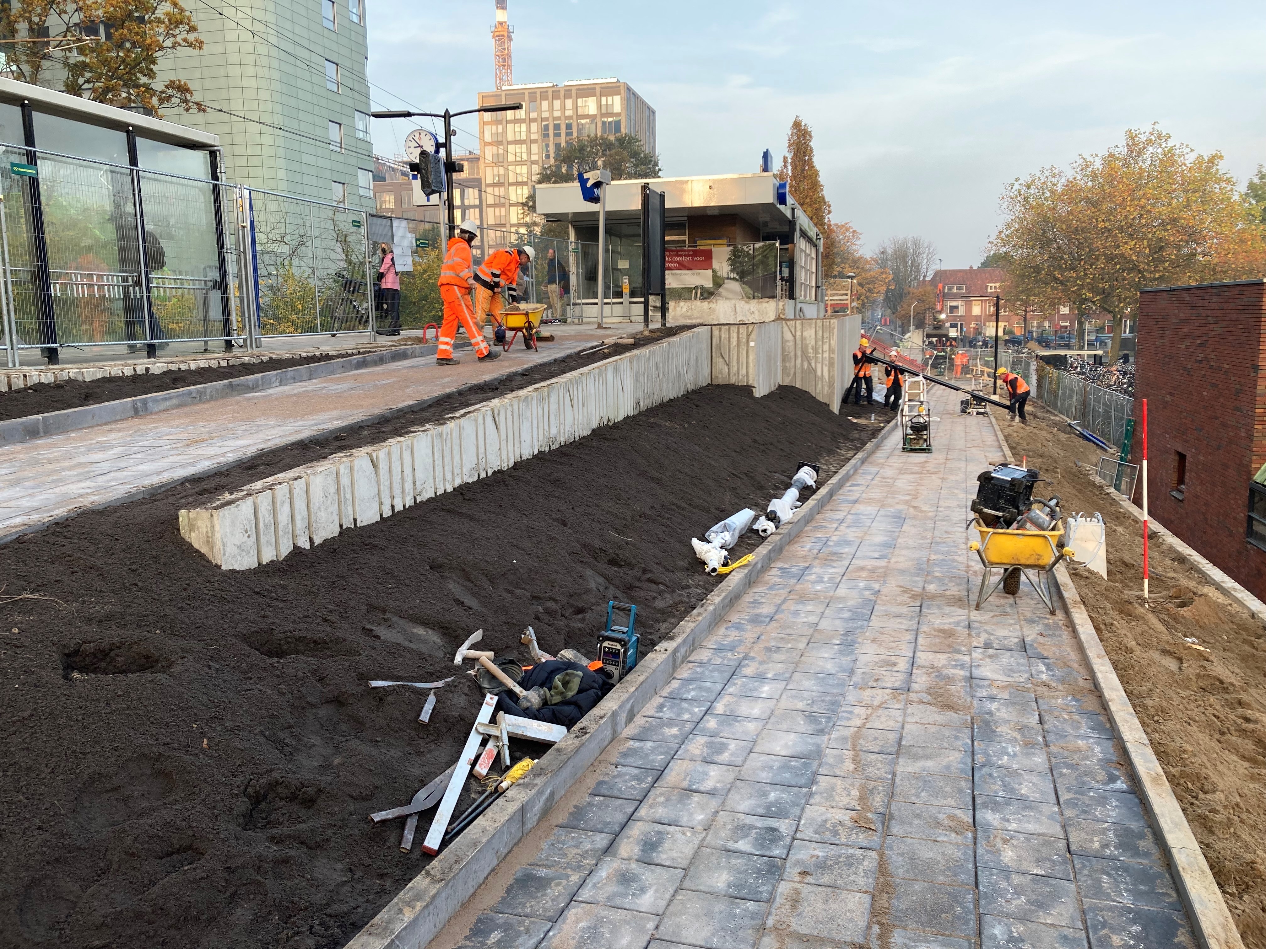 De start van de hellingbaan ligt nu aan de Lammenschansweg