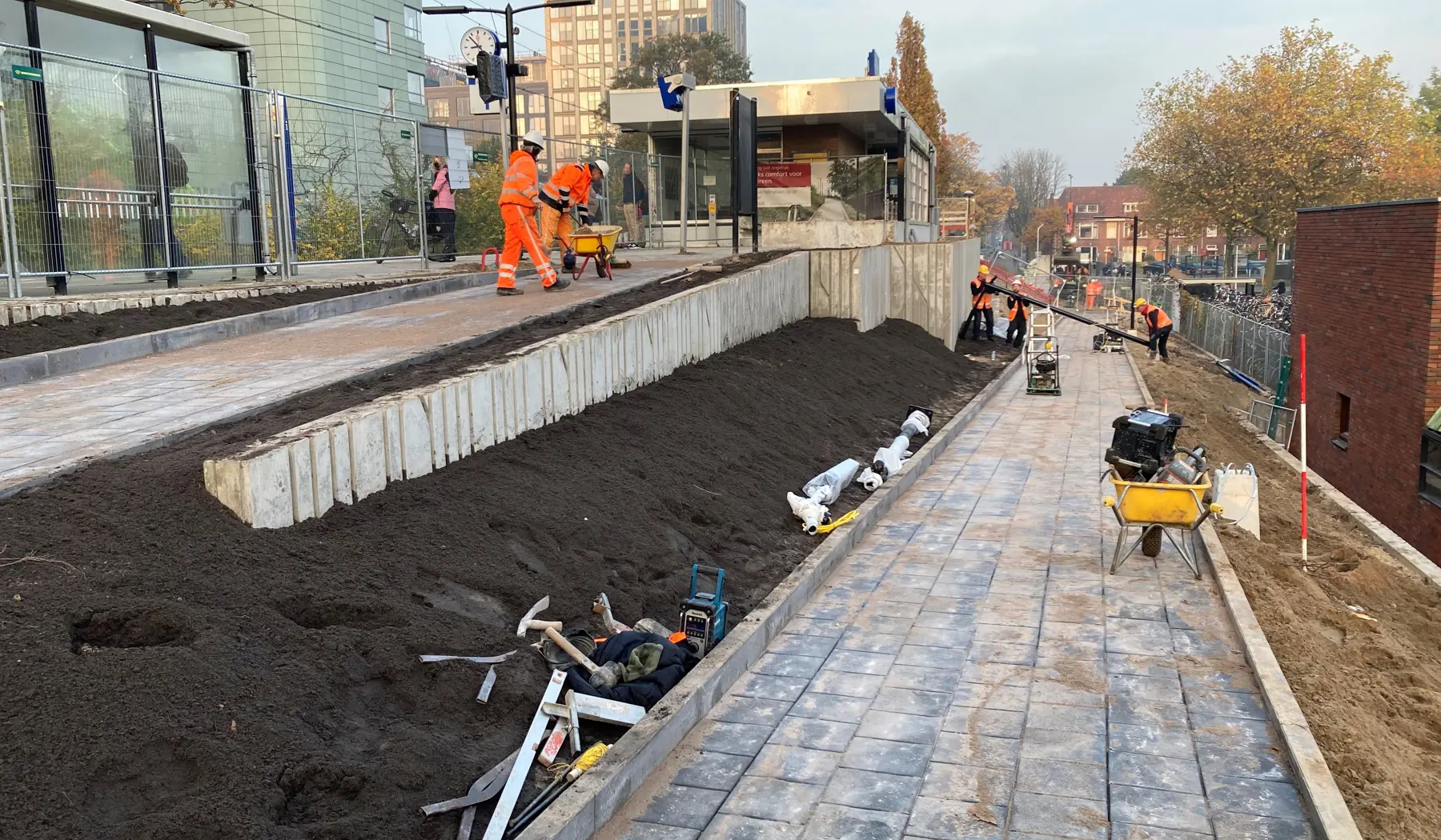 De start van de hellingbaan ligt nu aan de Lammenschansweg