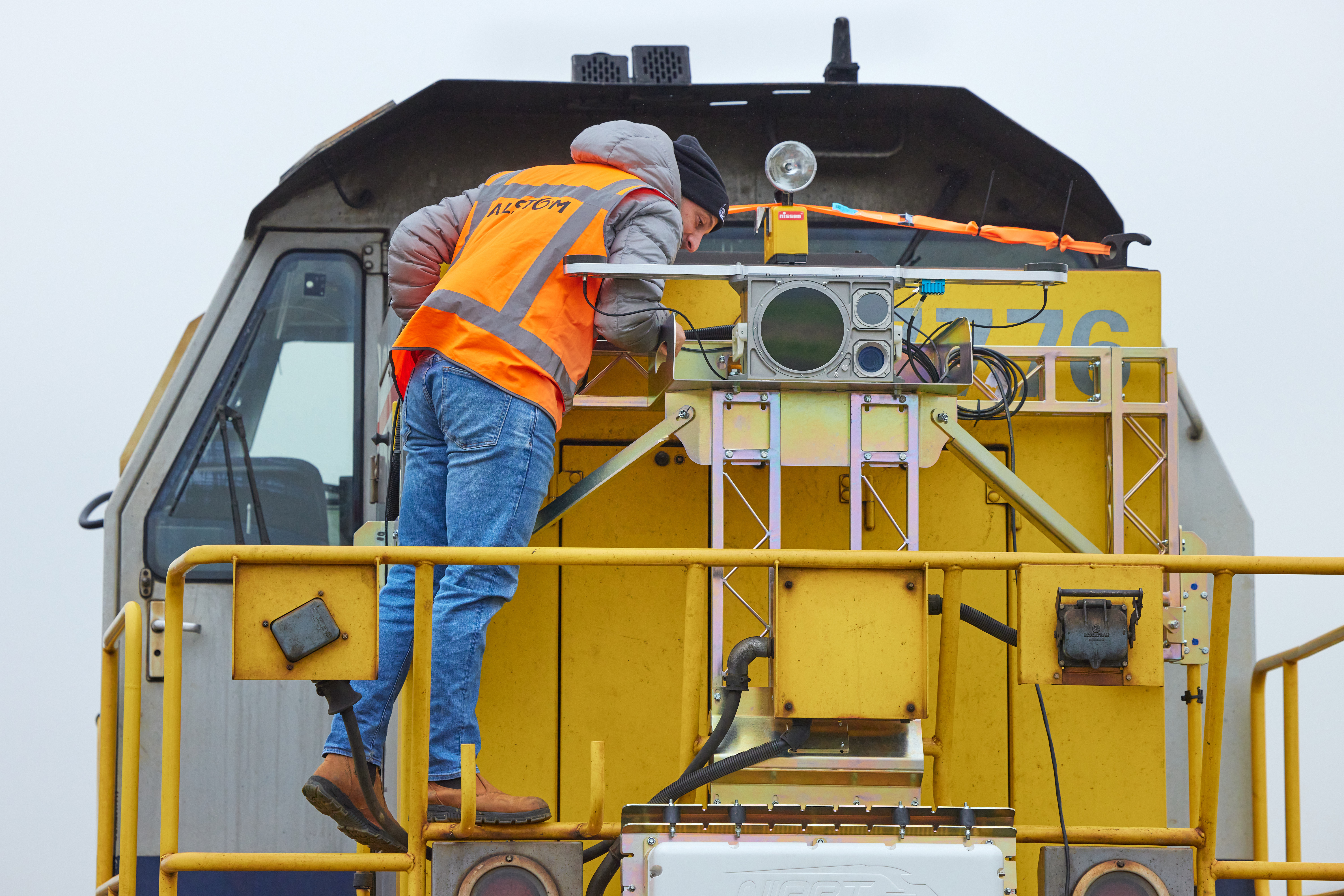 De kabels worden gecontroleerd