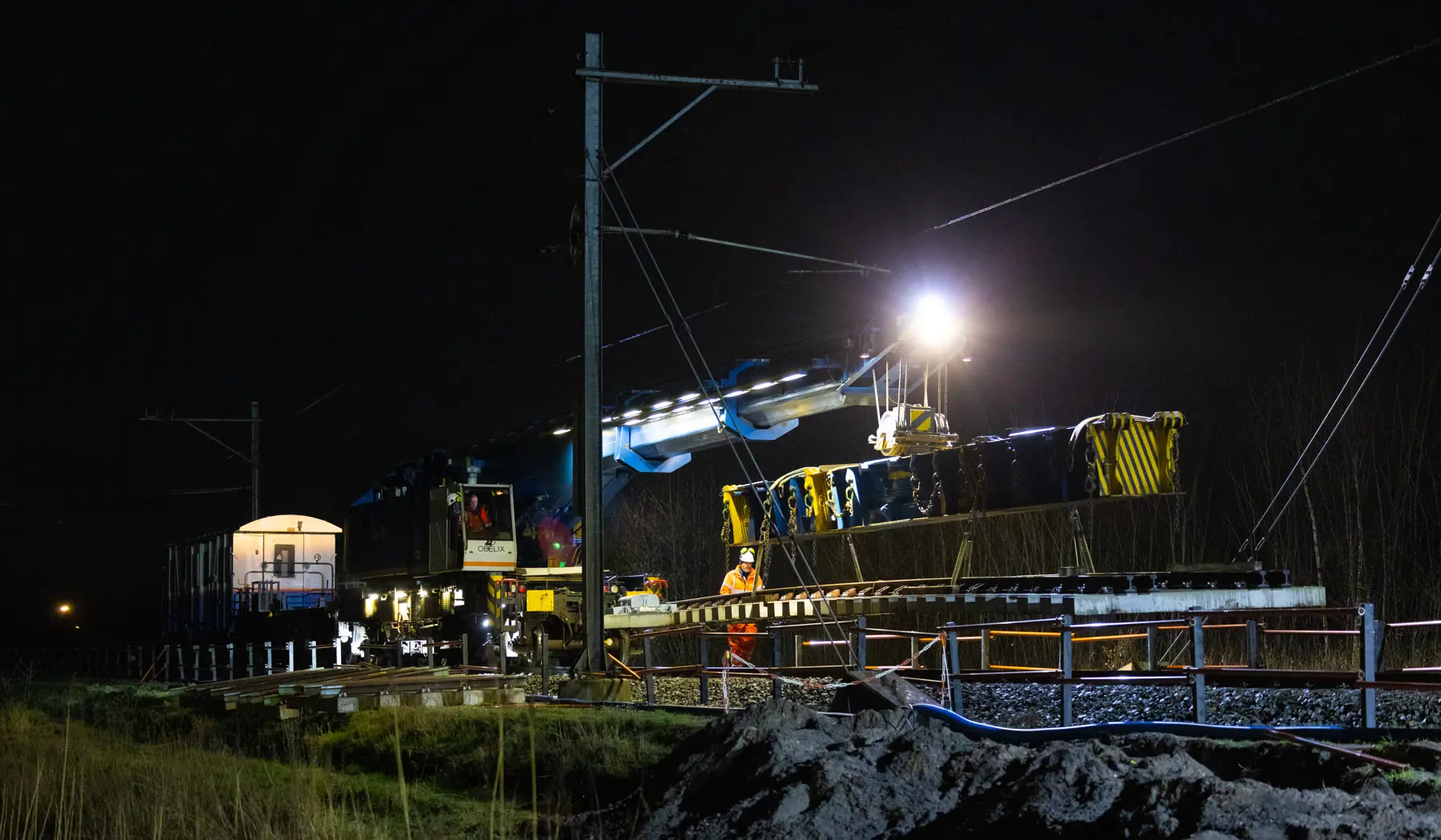 Nachtelijke werkzaamheden in Emmen