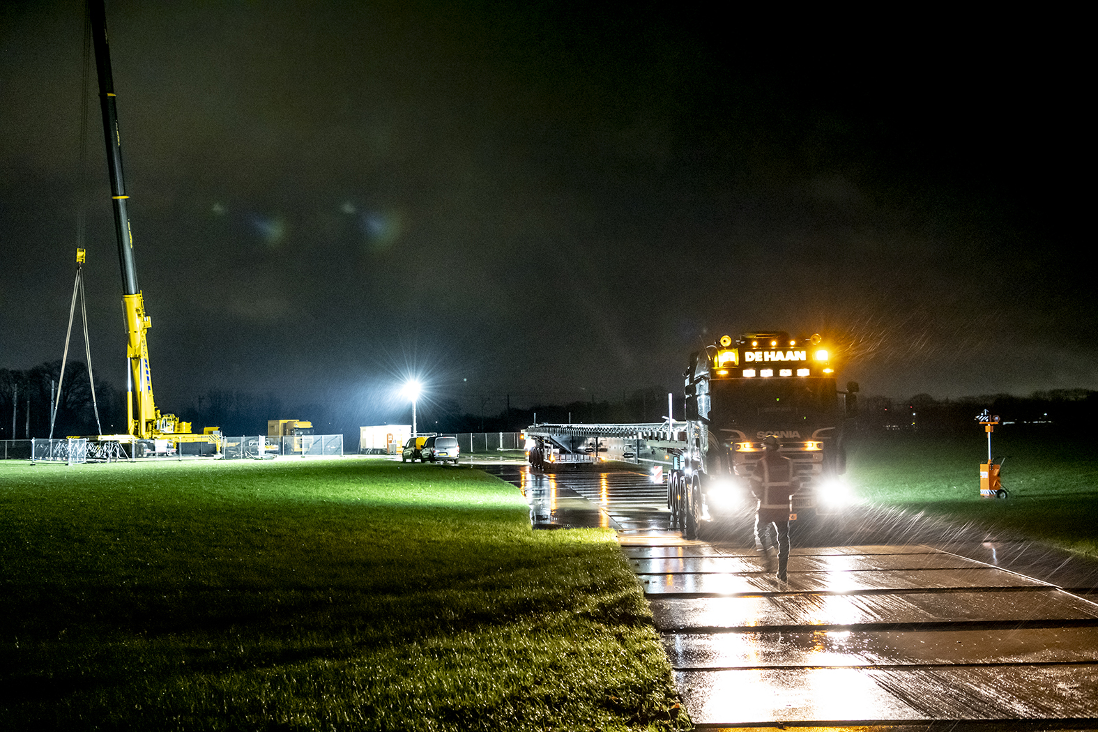 De wissel worden opgeslagen in een depot dicht bij de werklocatie