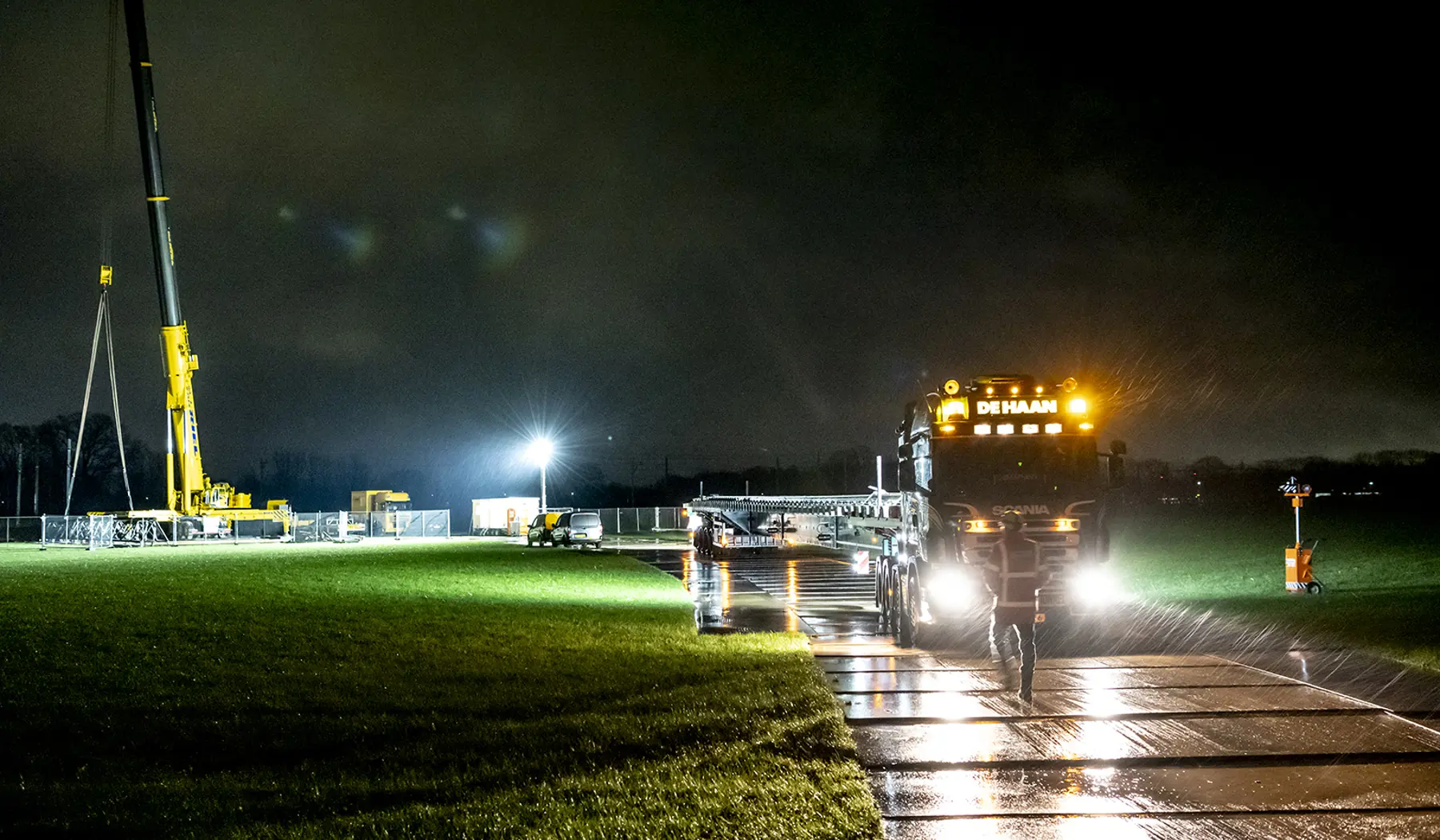 De wissel worden opgeslagen in een depot dicht bij de werklocatie
