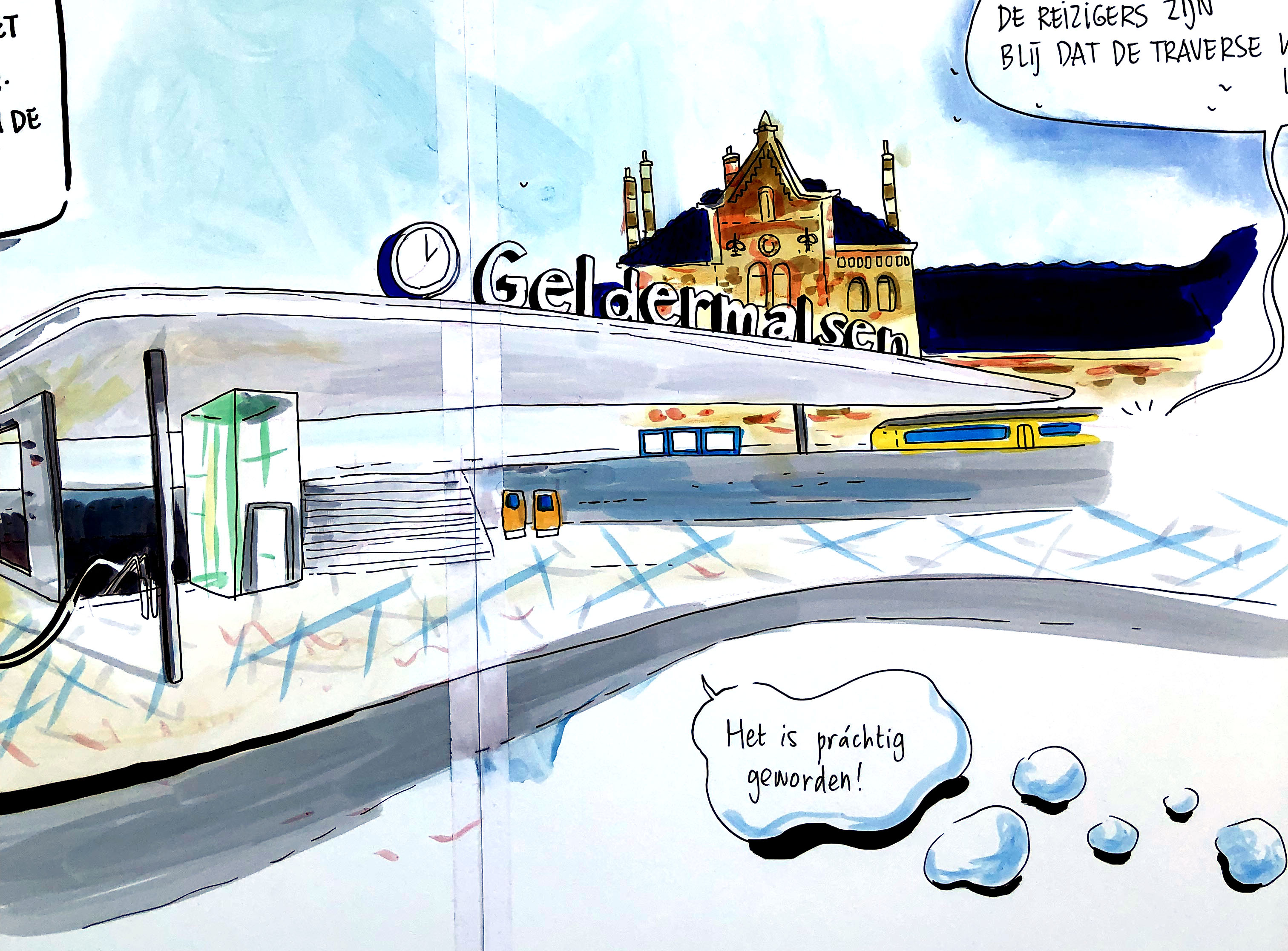 De tekening brengt het project in beeld en geeft waardevolle tips