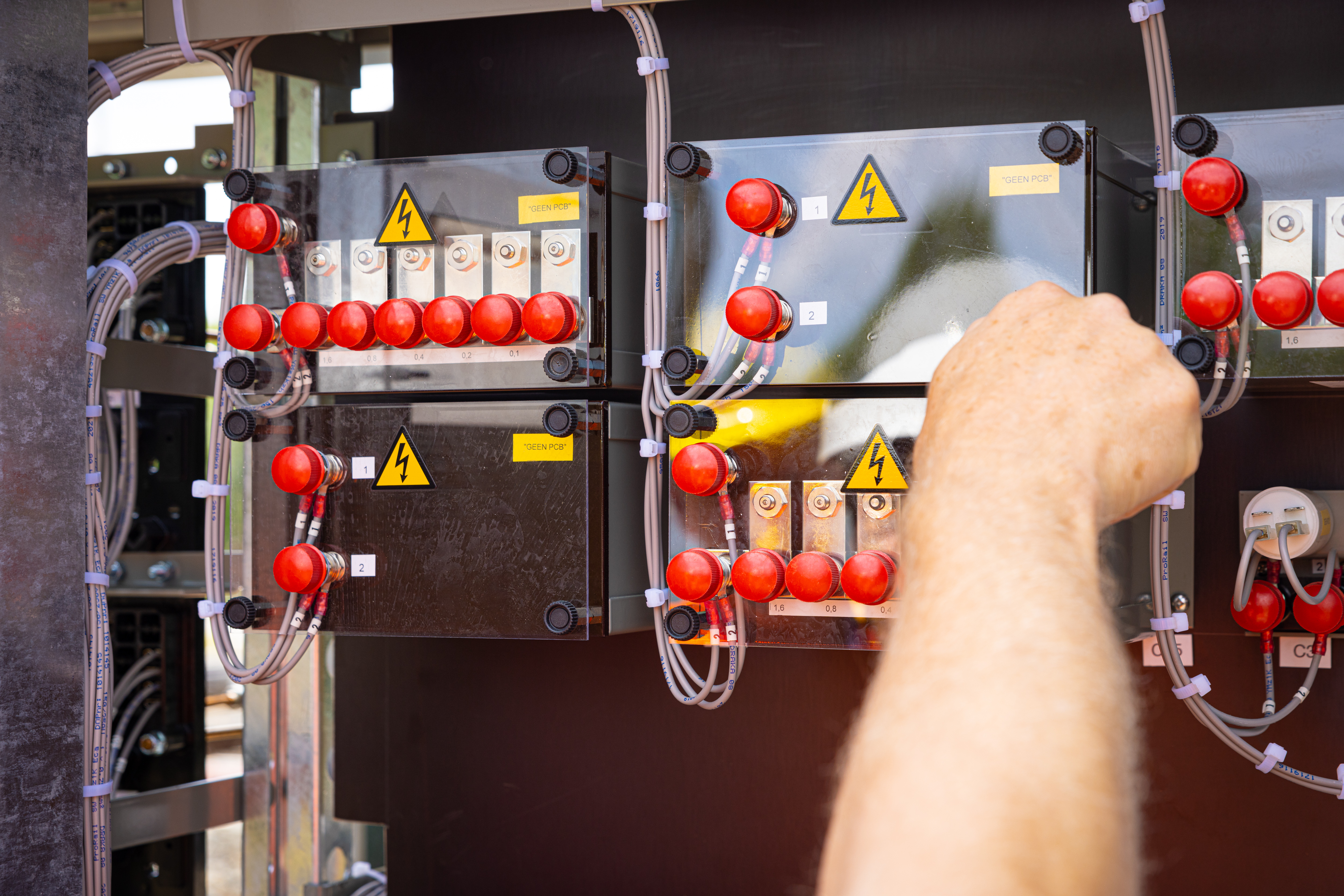 Afgeschermd en wel. Geen kans op 'optaters'.