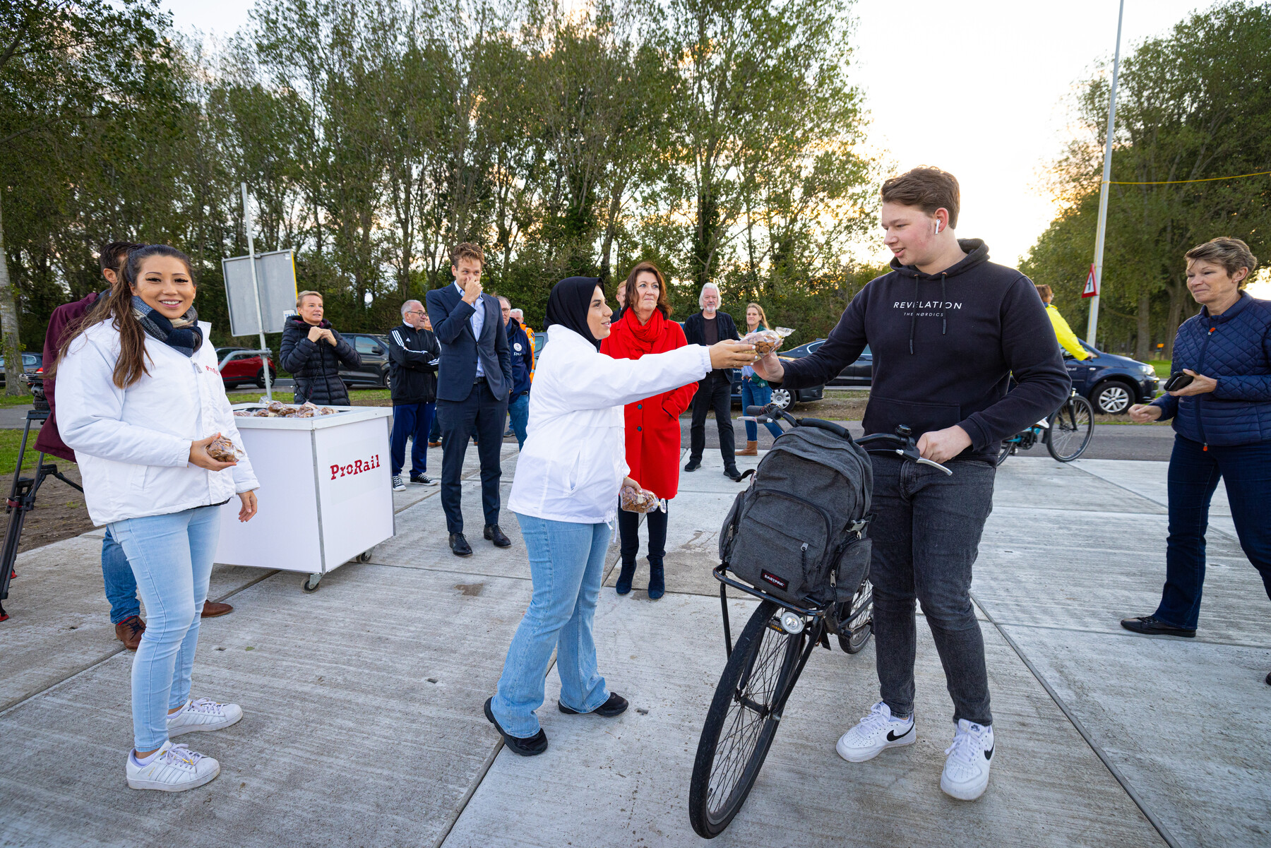De eerste opvarenden kregen een zakje pepernoten