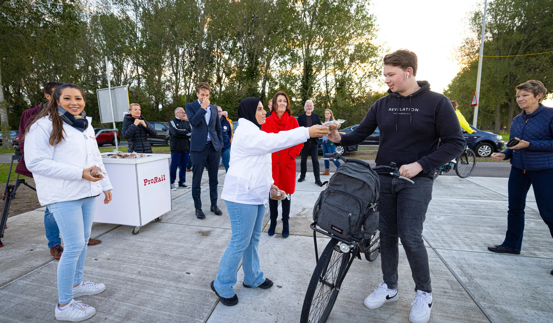 De eerste opvarenden kregen een zakje pepernoten