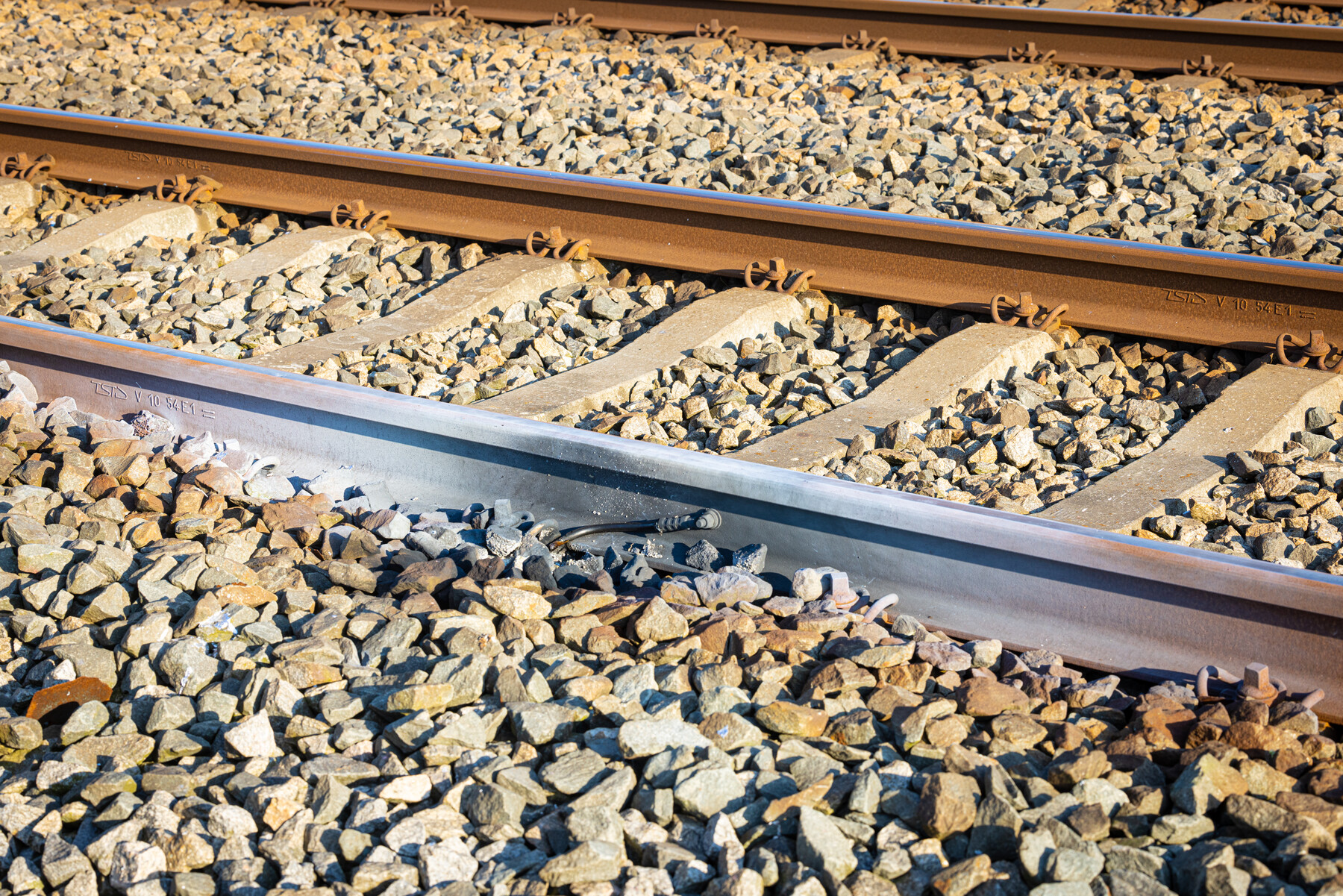 Schade aan het spoor in Flevoland, 3 september 2022.