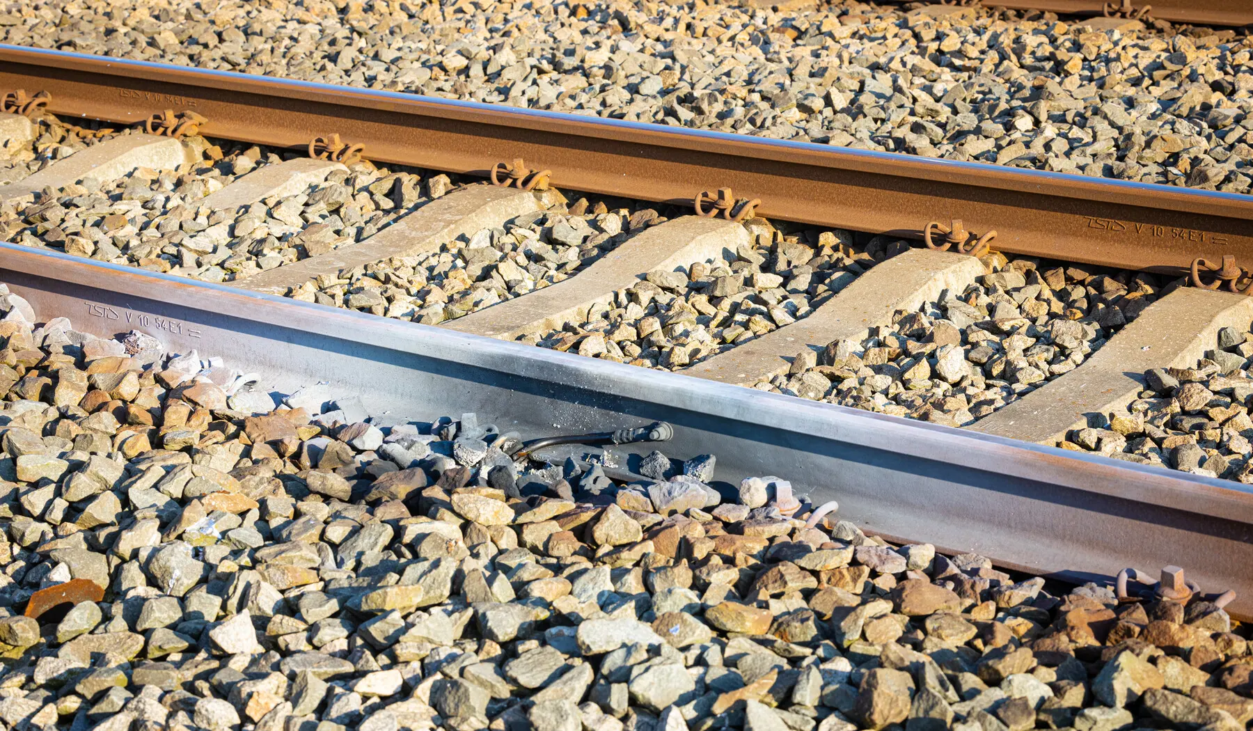 Schade aan het spoor in Flevoland, 3 september 2022.