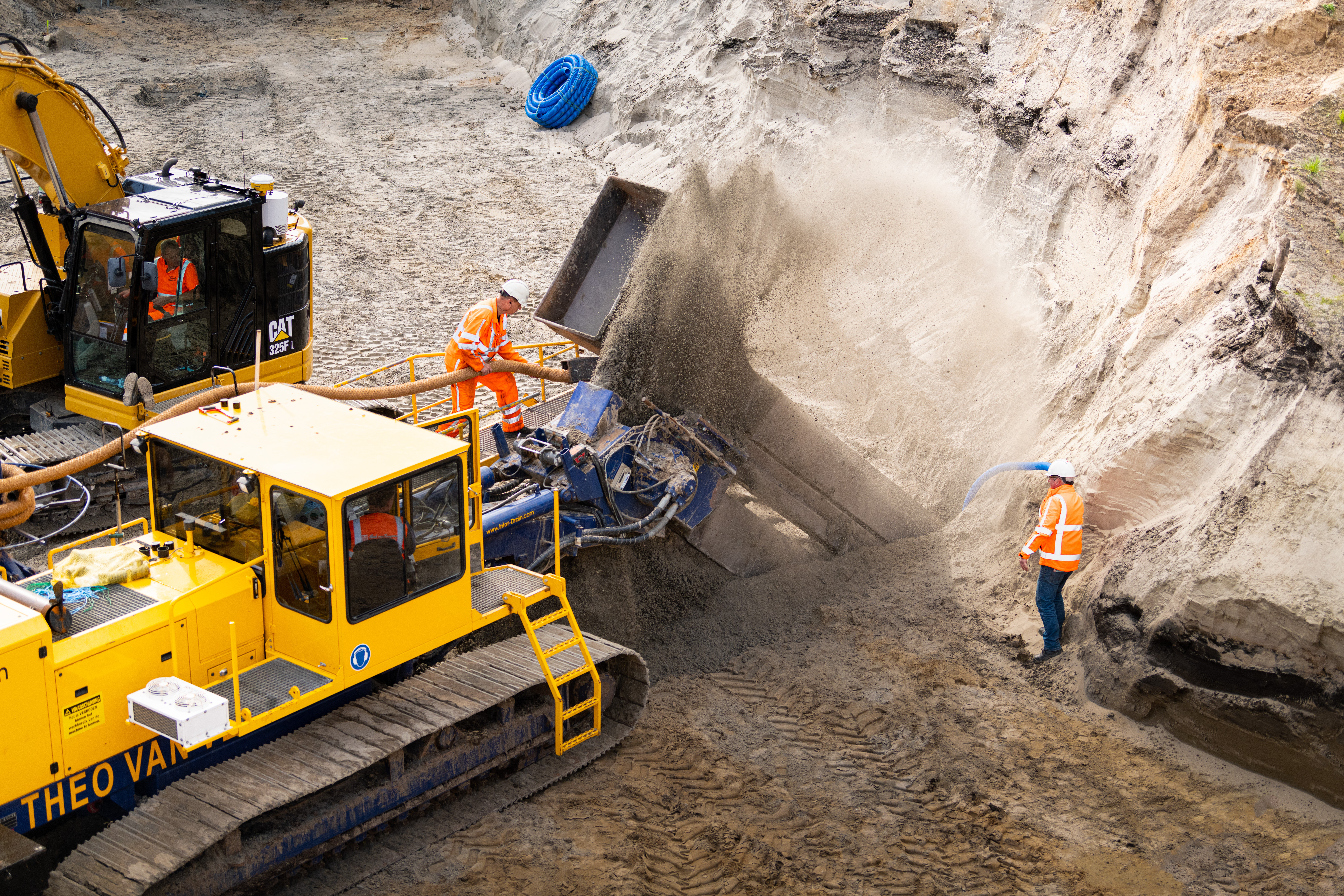 De drainfrees om afwatering mogelijk te maken