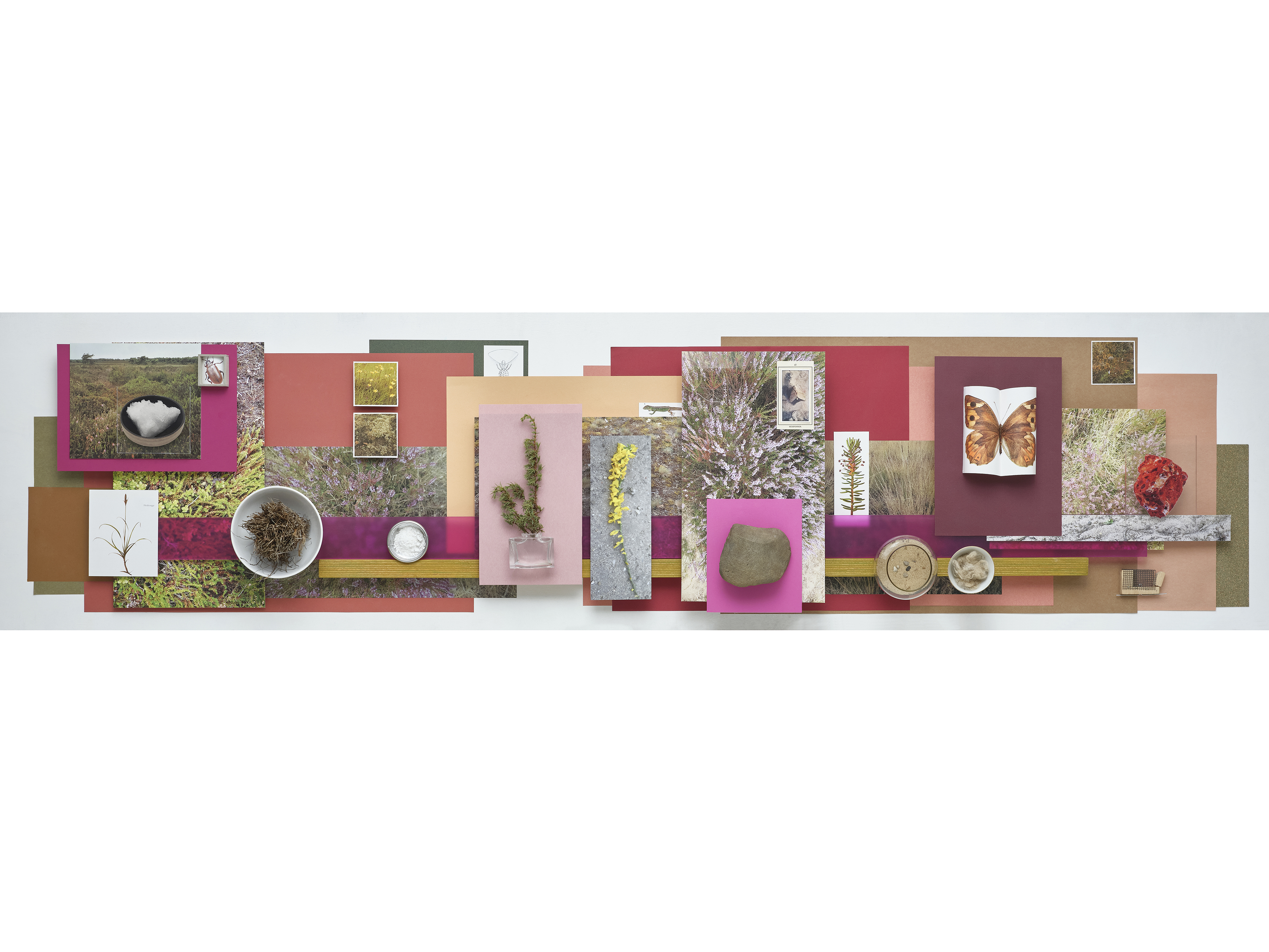 'Over al dit bezig leven’ bestaat uit vier collages