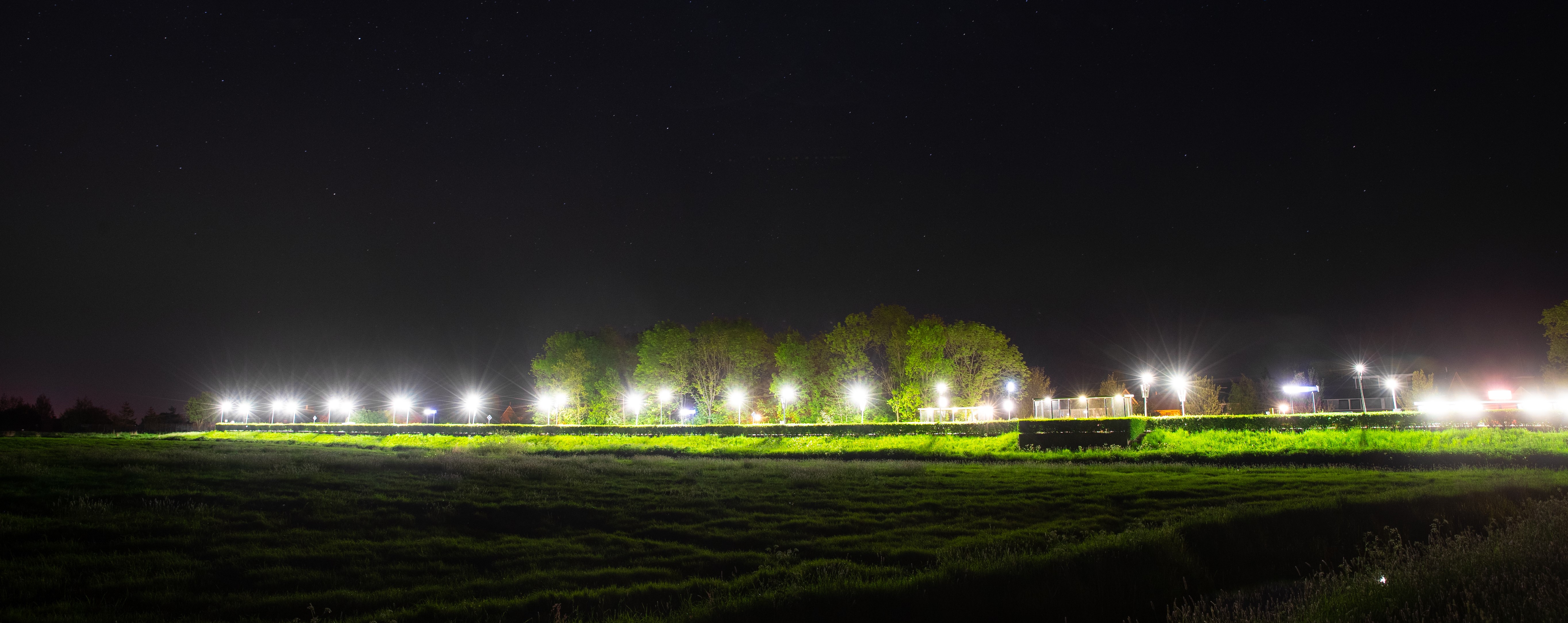 Tl-verlichting op station Mantgum