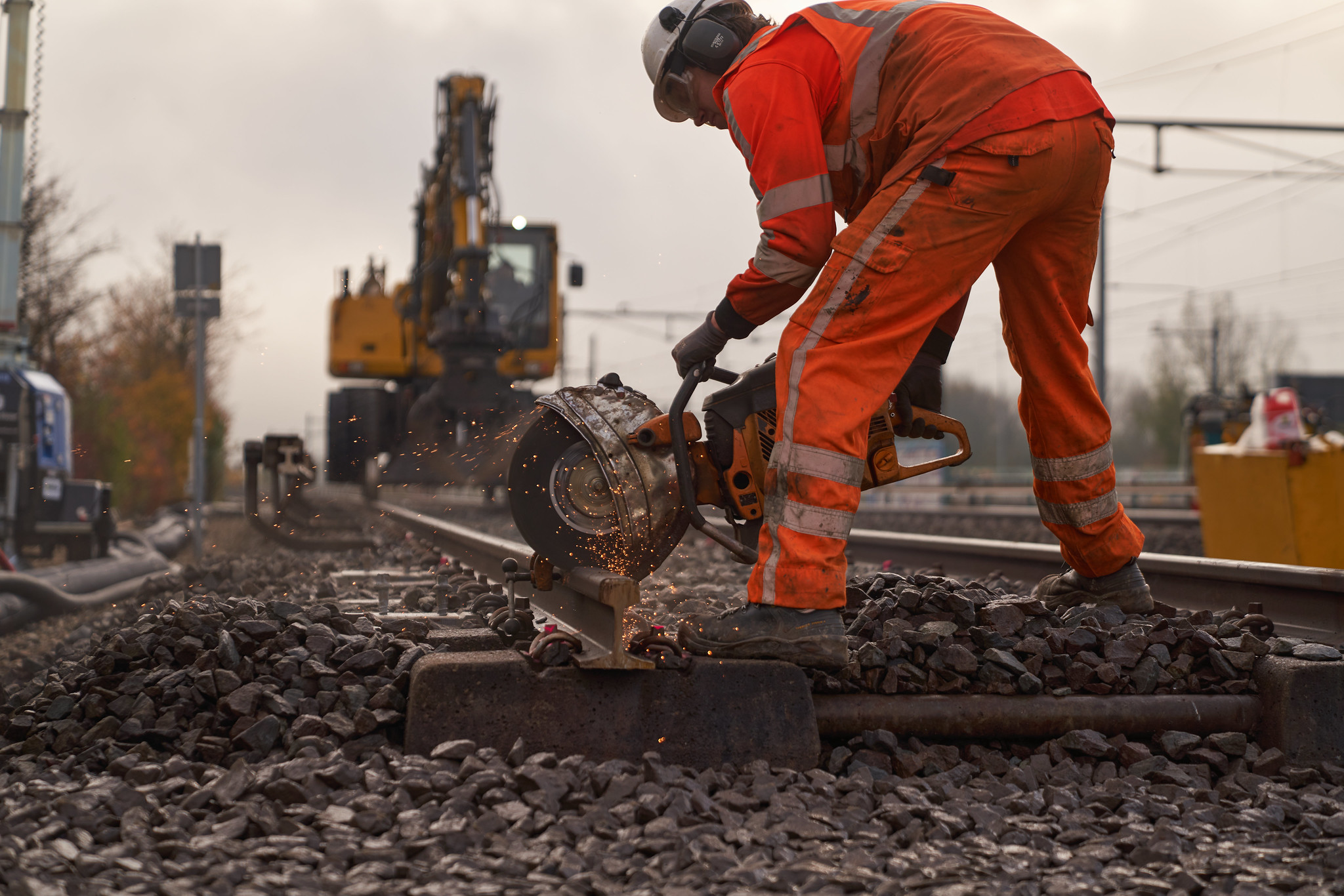 Werkzaamheden op de Zuidas
