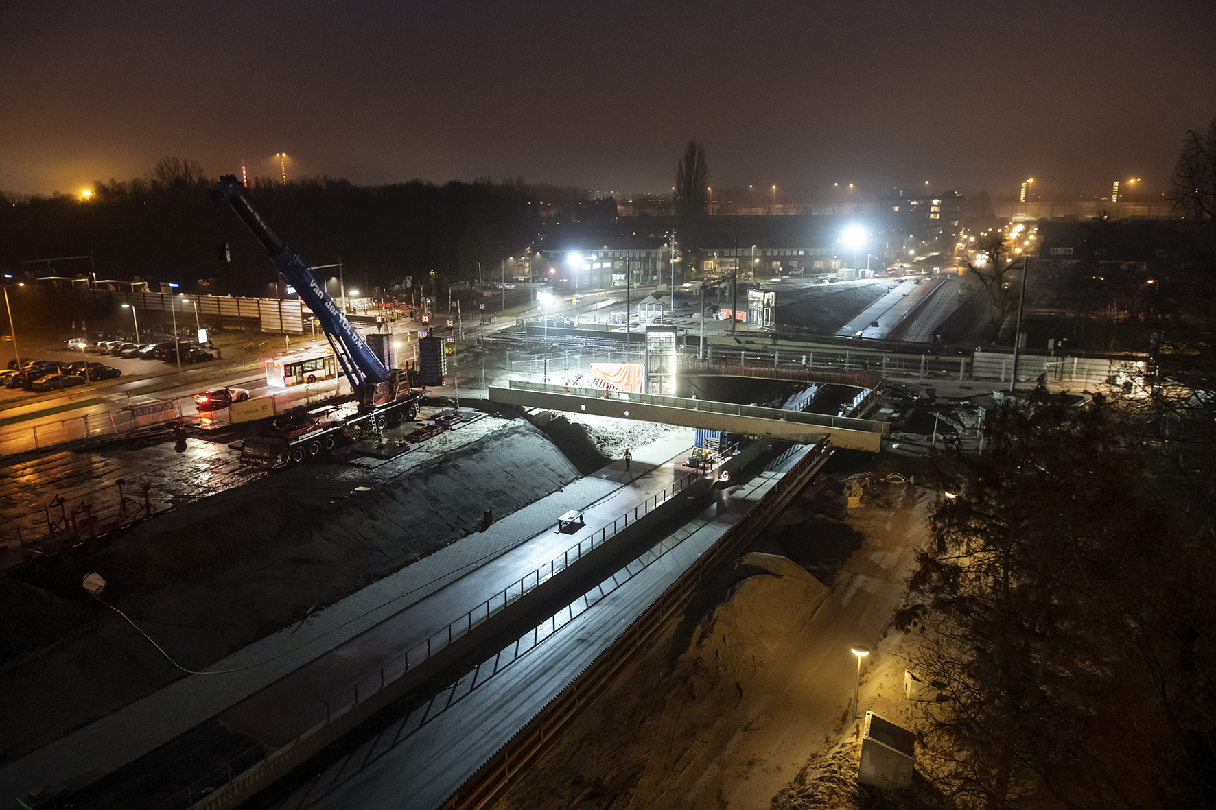 In de vroege ochtend werden de laatste voorbereidingen getroffen