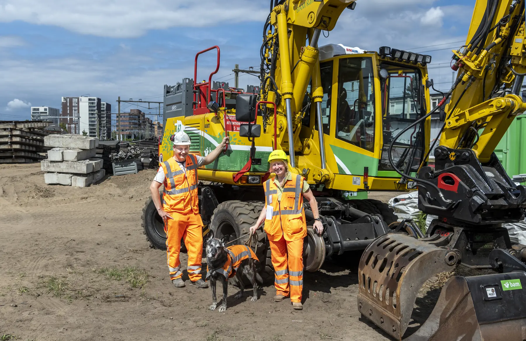 Elektrische krol van BAM Infra Nederland