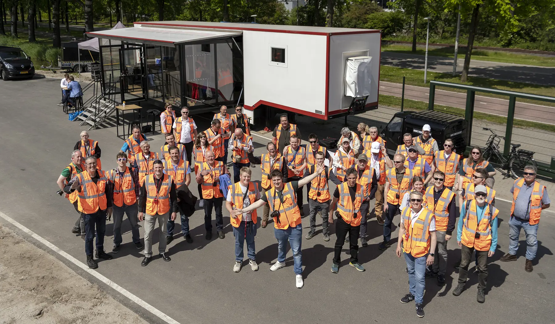 De enthousiaste bezoekers