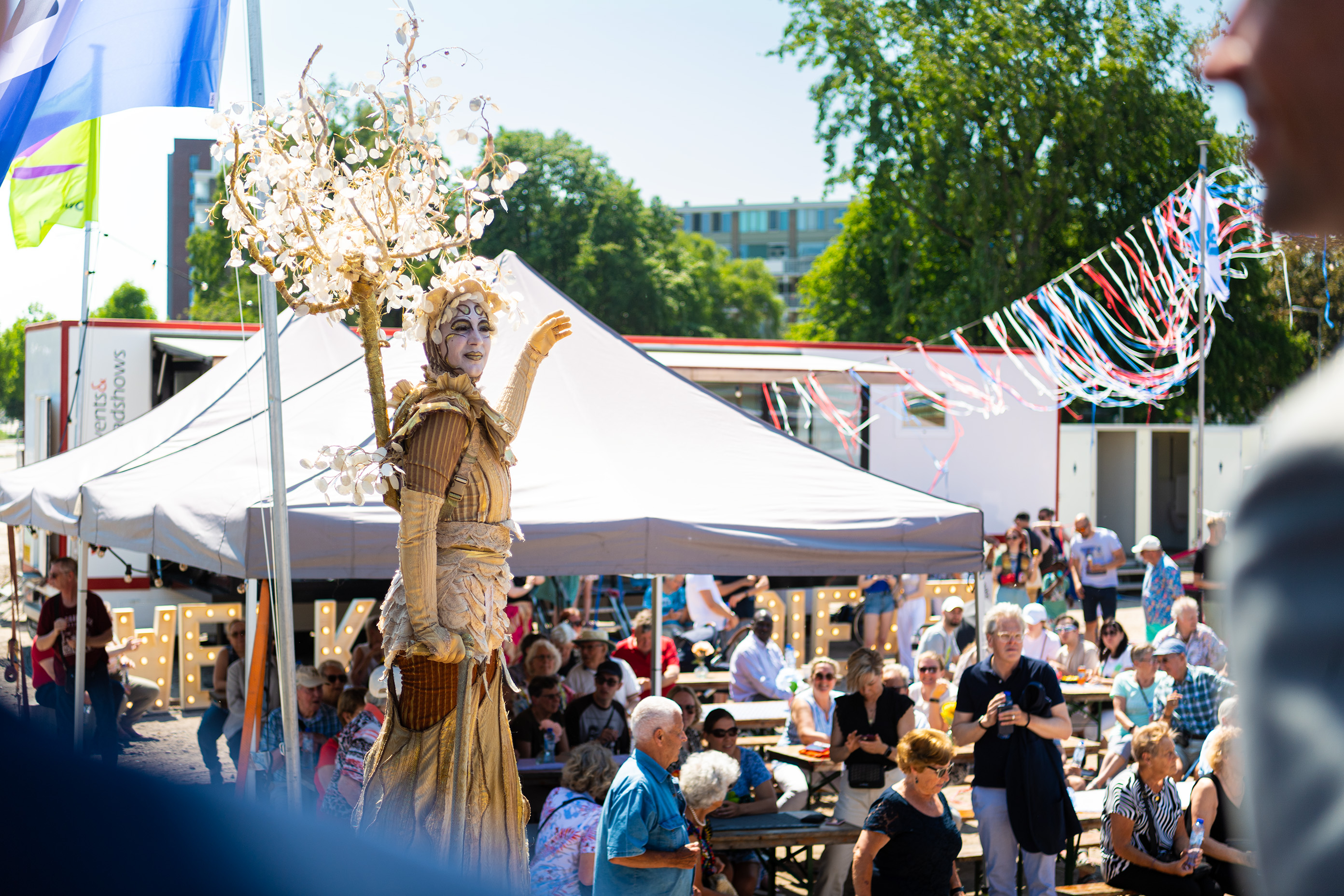 Het zonnige weer zorgde voor een zomers tintje