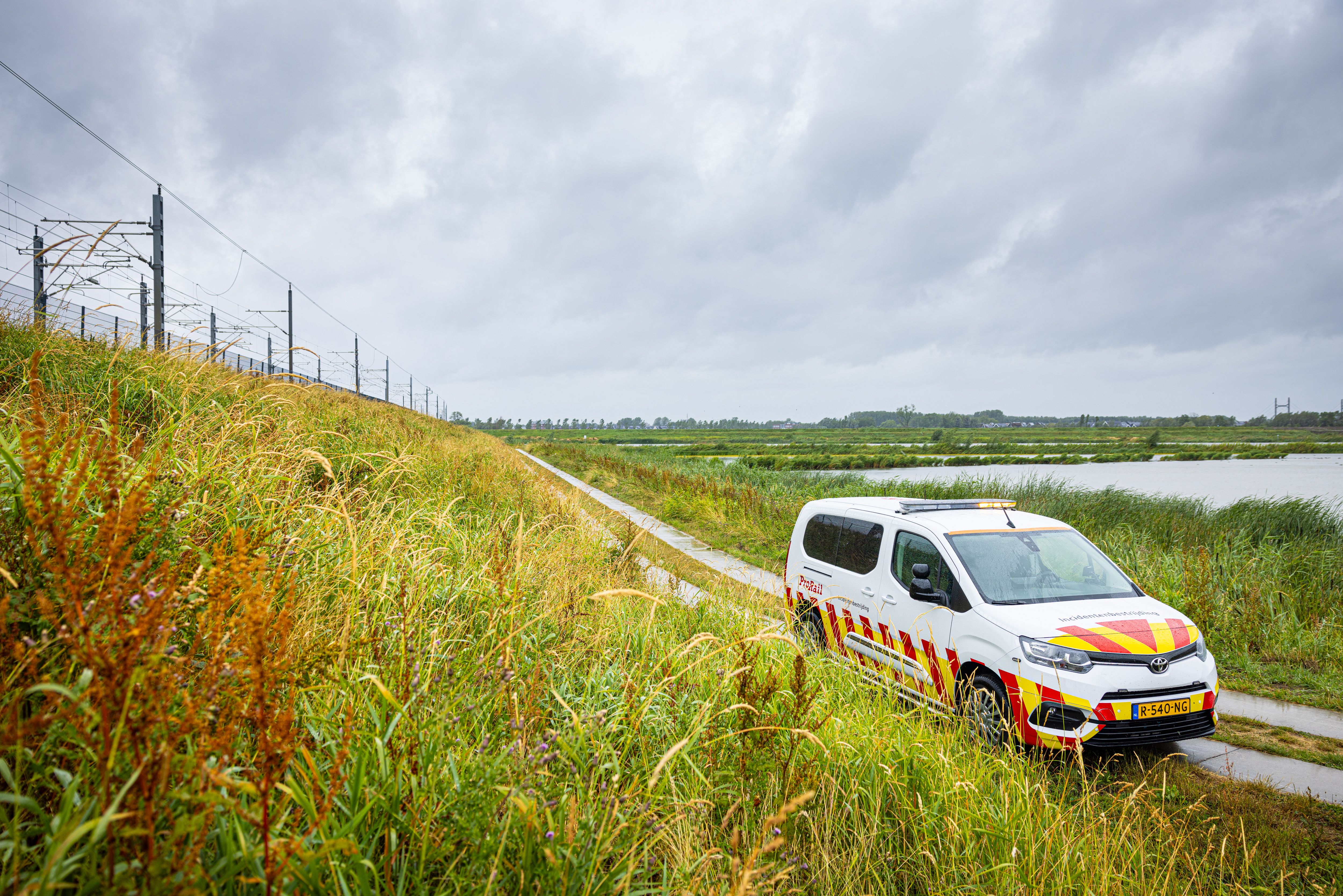Op de Hanzelijn hebben onze incidentbestrijders het spoor al lopend geschouwd