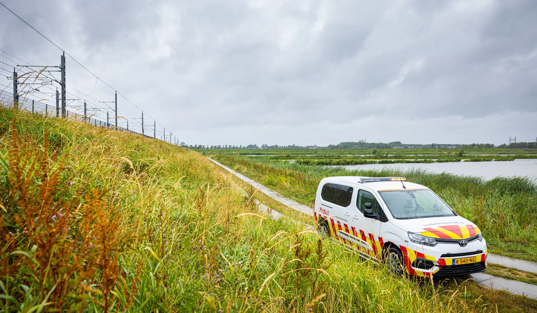 Op de Hanzelijn hebben onze incidentbestrijders het spoor al lopend geschouwd