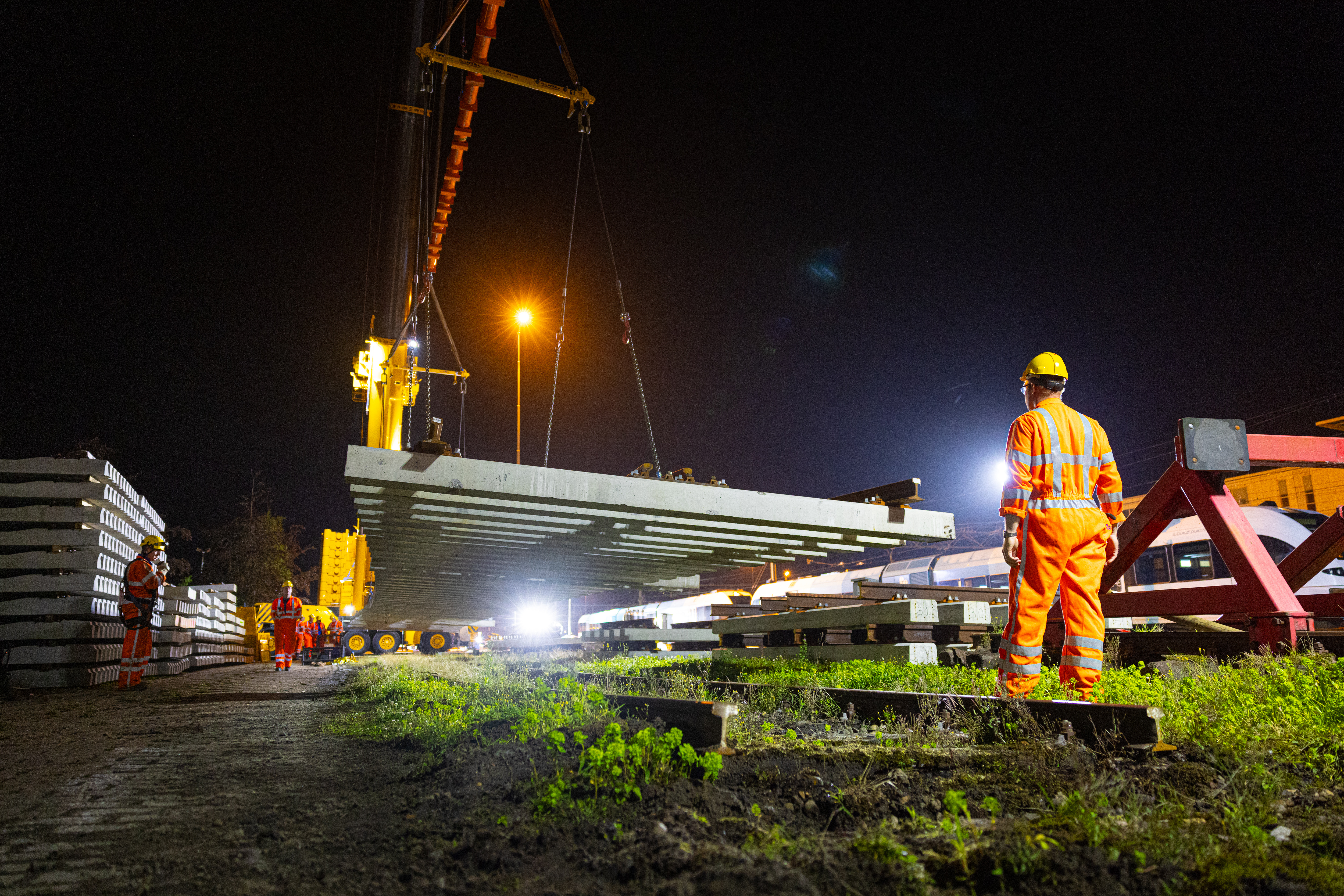 Nieuw spoor werd aangelegd bij emplacement Leeuwarden
