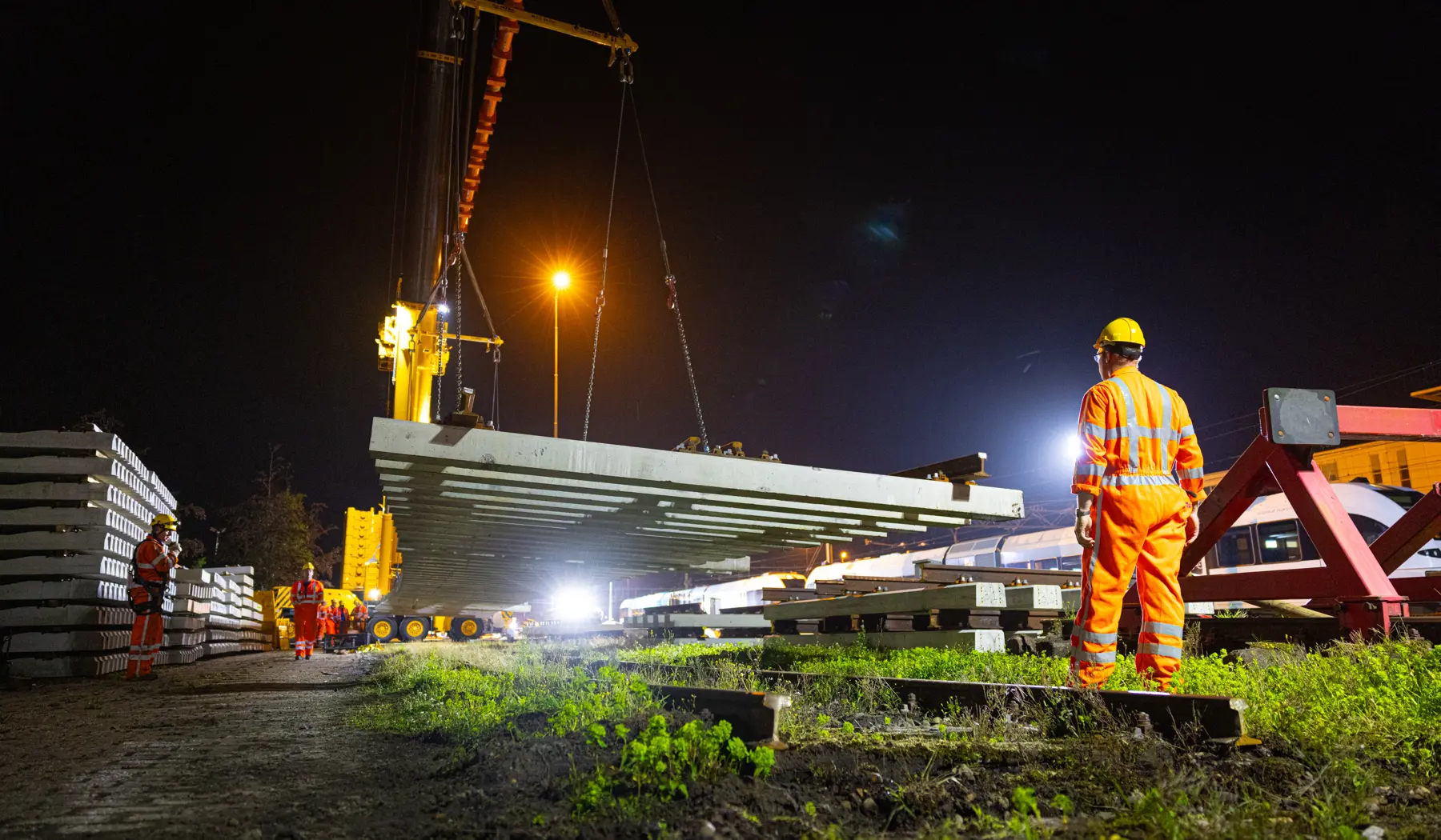 Nieuw spoor werd aangelegd bij emplacement Leeuwarden