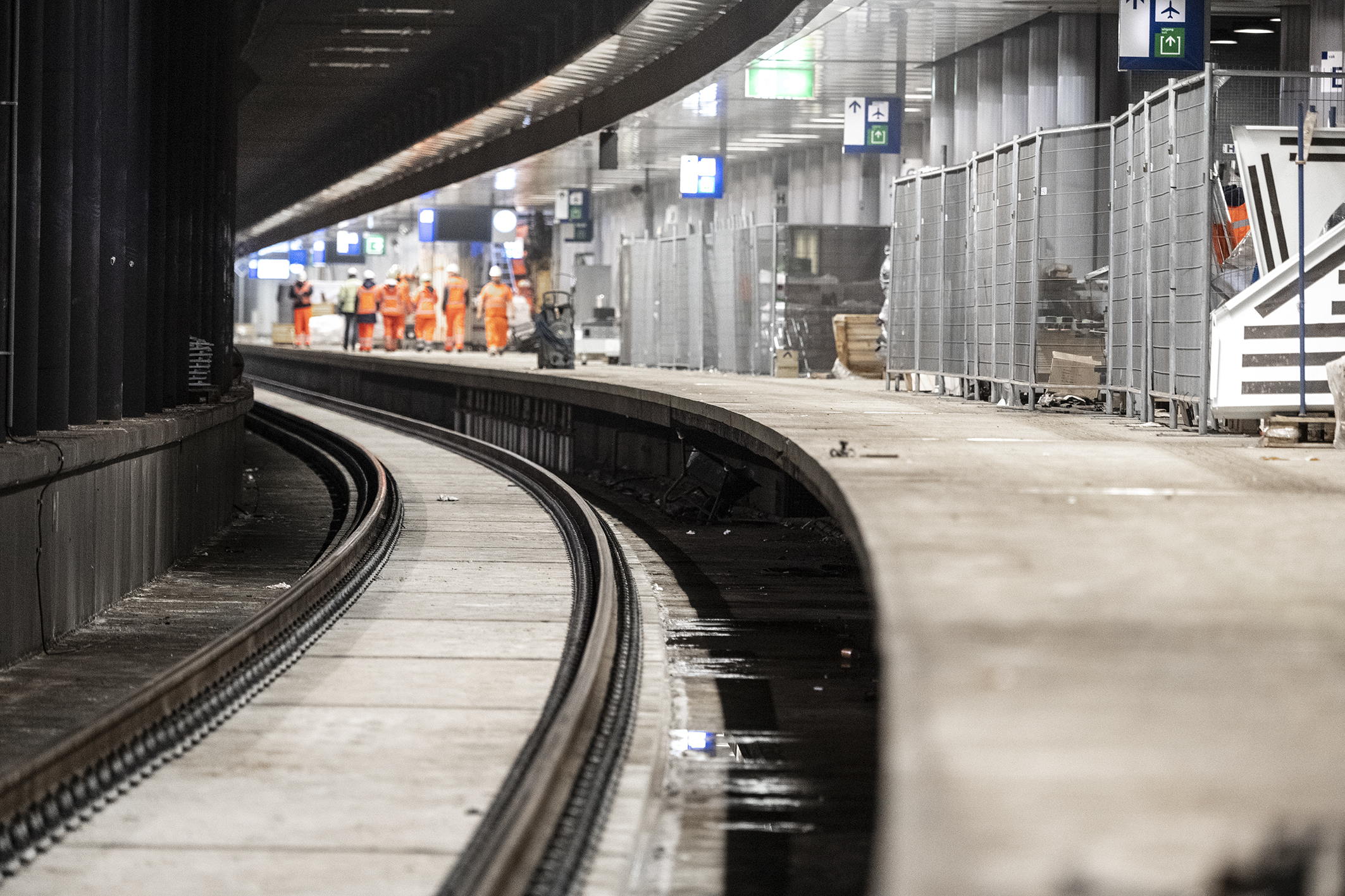 Niet alleen de sporen bij Schiphol werden vervangen