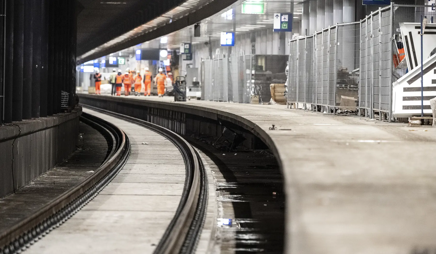 Niet alleen de sporen bij Schiphol werden vervangen