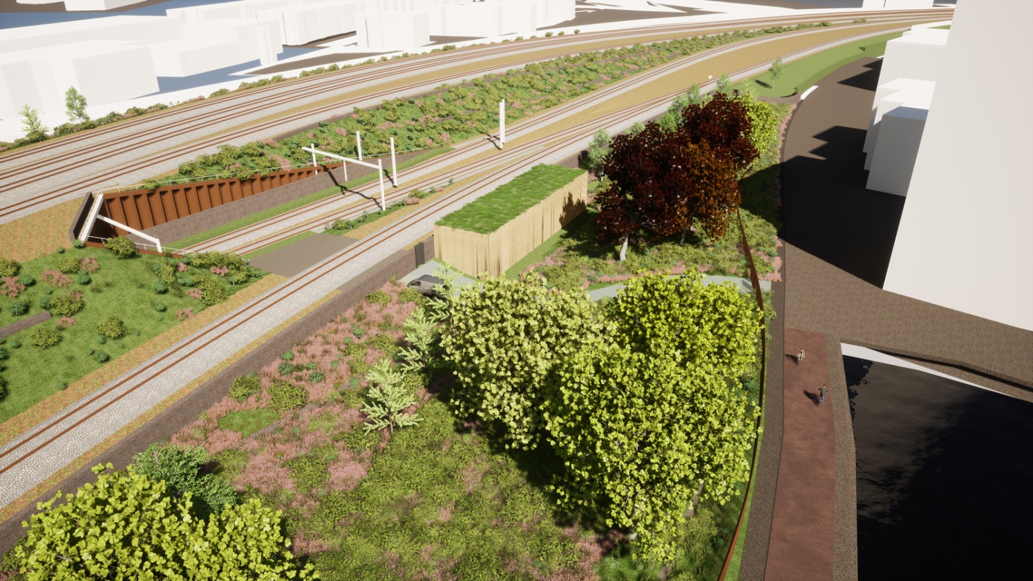 Deze visuals zijn getekende impressies en verbeelden het volume, niet de vormgeving: deze wordt nog nader uitgewerkt