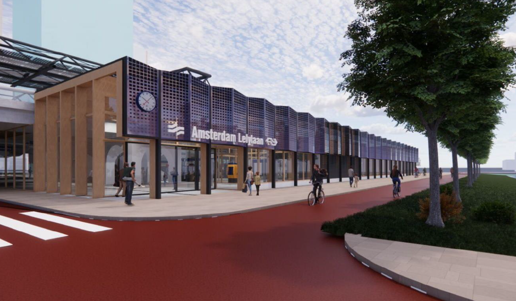 Een impressie van het vernieuwde stationsgebouw