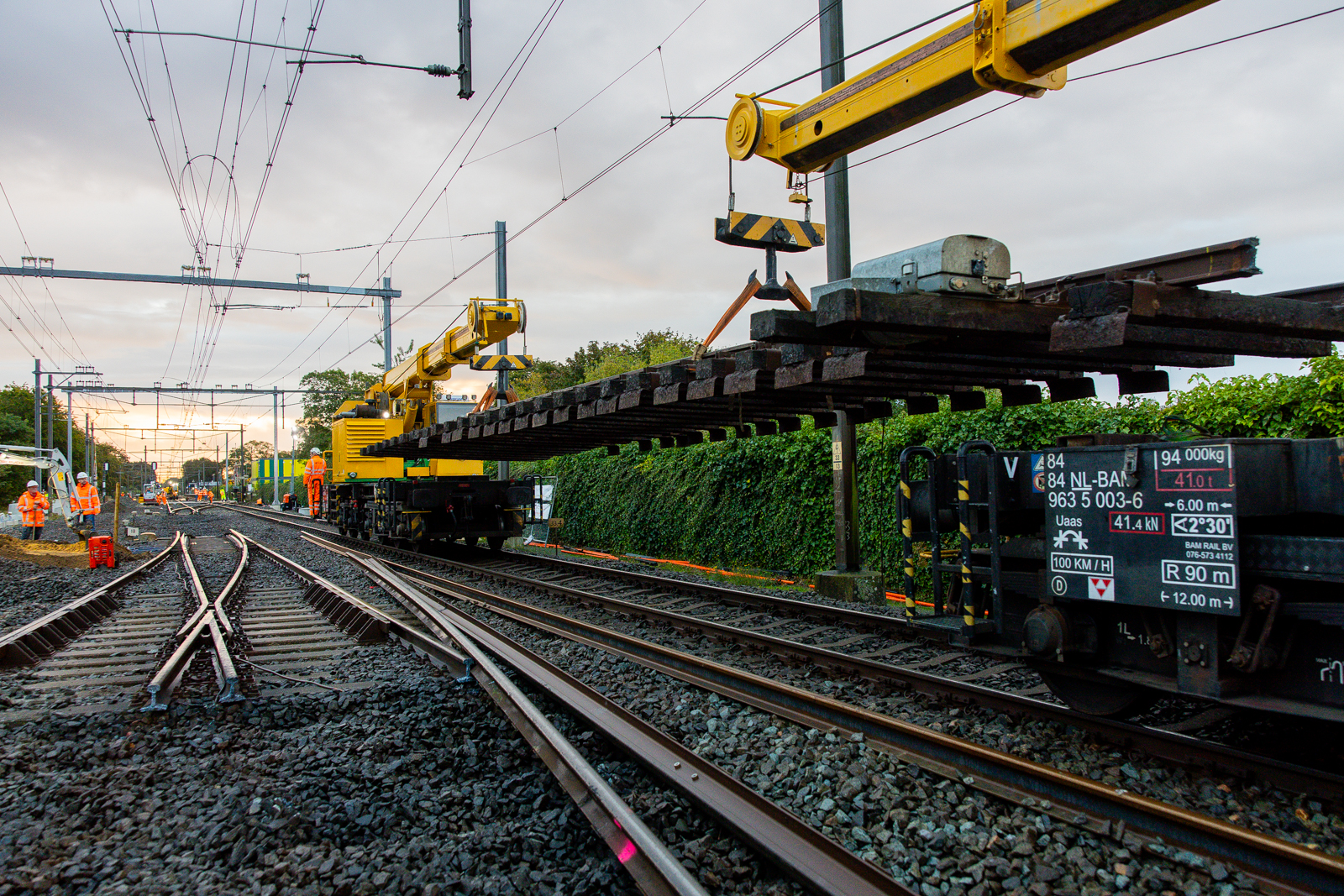 Oude wissels verwijderd in Wierden
