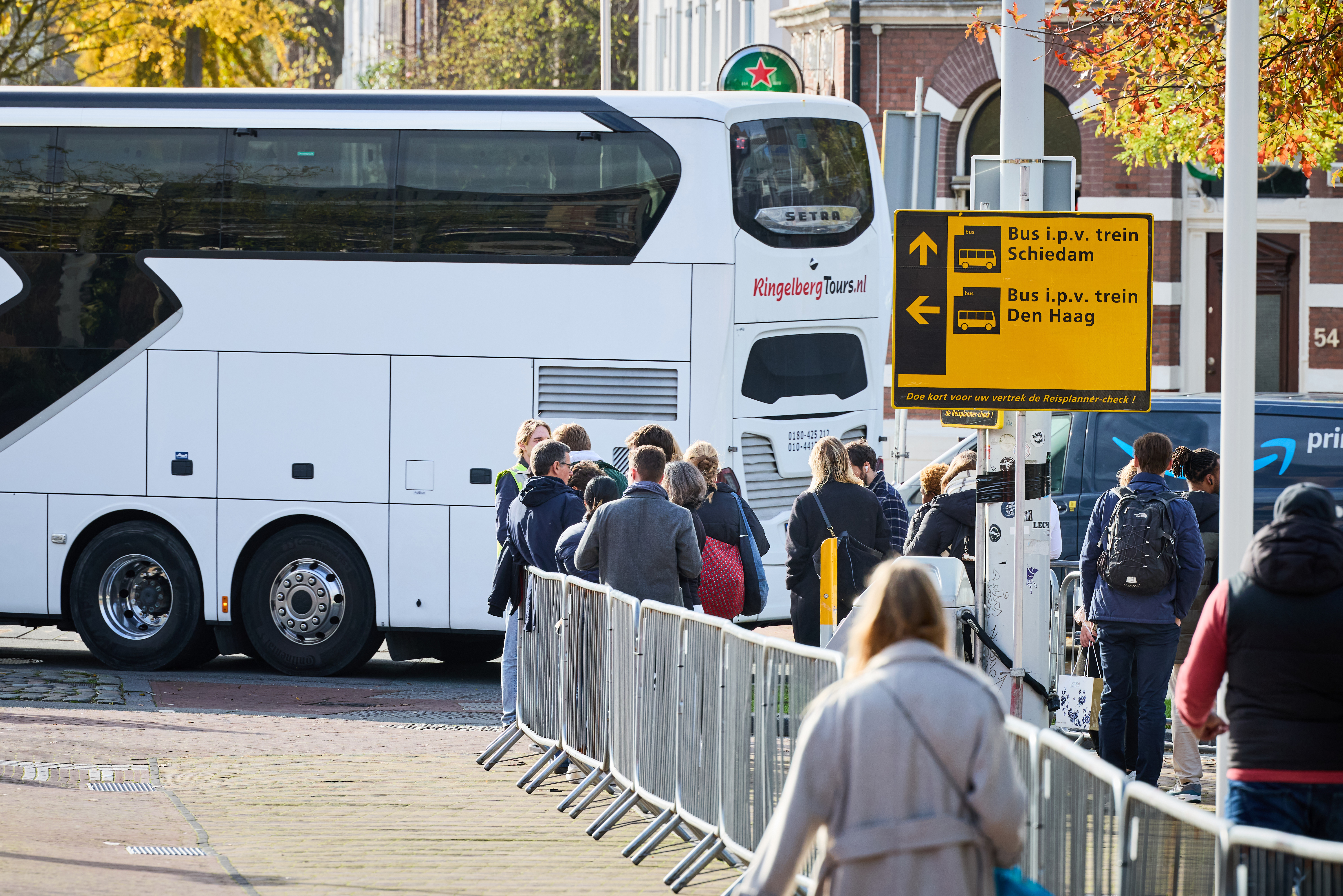 Voor reizigers was er alternatief vervoer