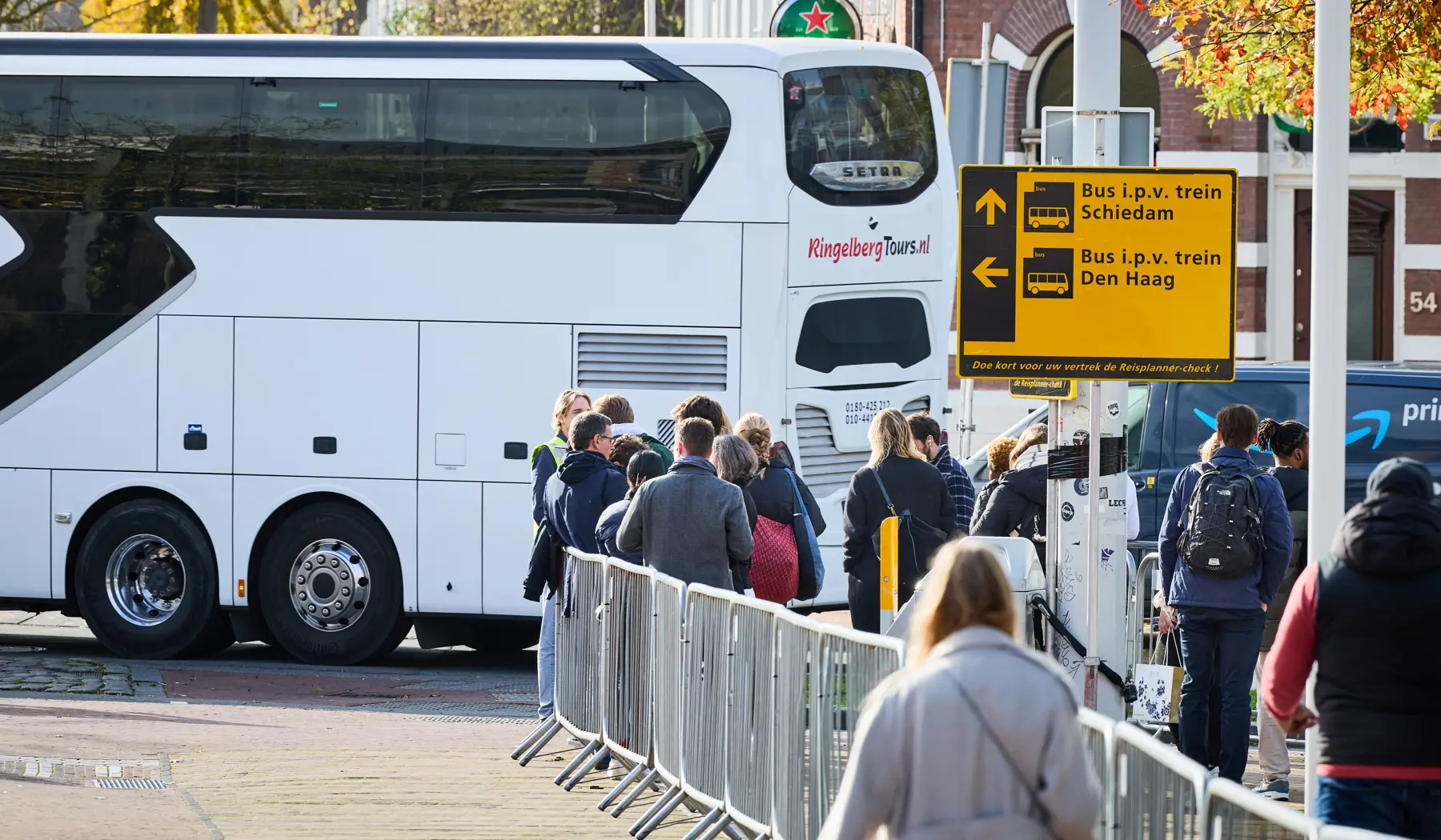 Voor reizigers was er alternatief vervoer
