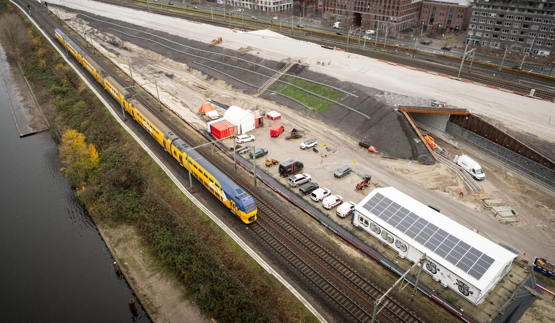 Door de vrije spoorkruising kunnen treinen elkaar straks makkelijker kruisen
