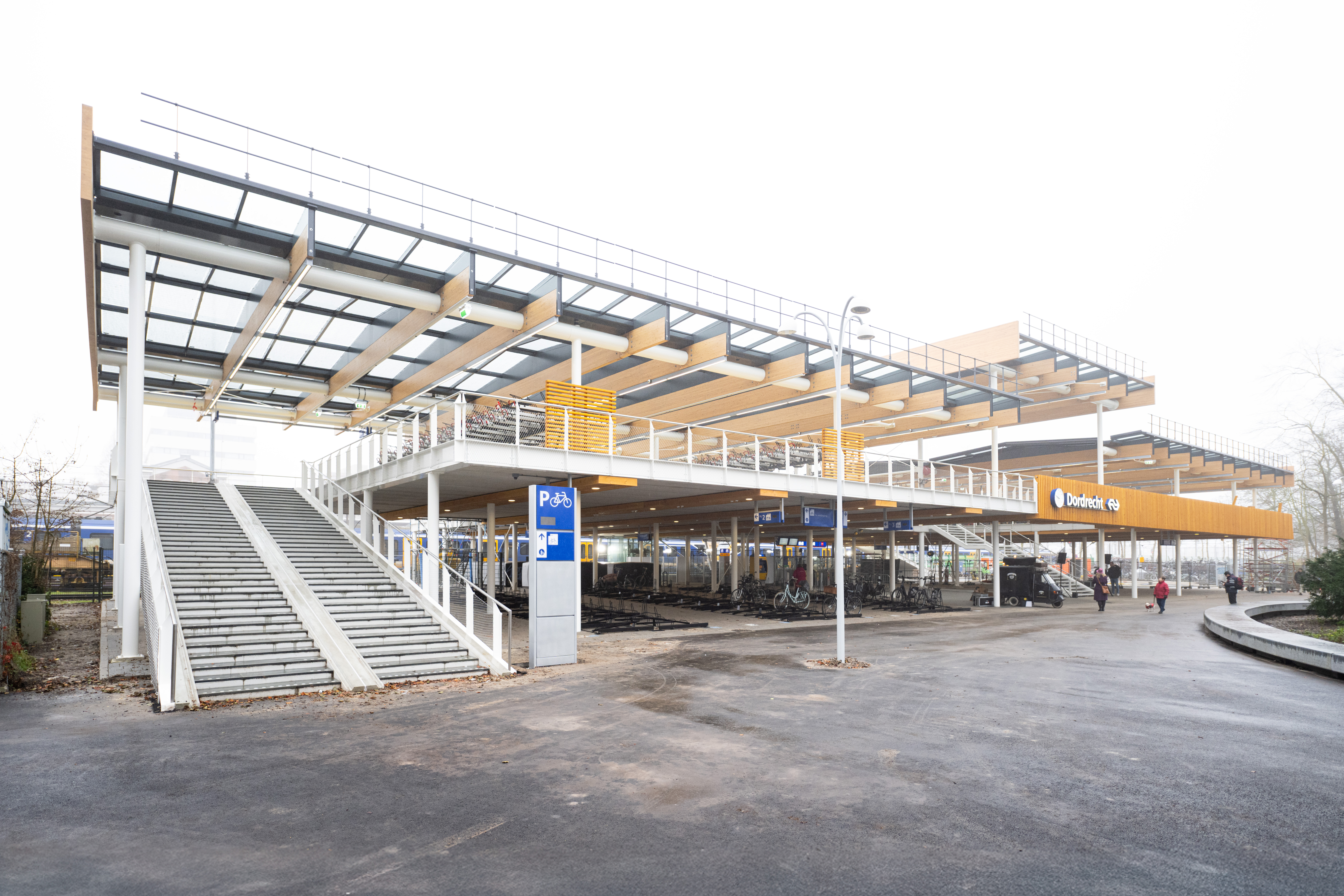 De nieuwe fietsenstalling op station Dordrecht