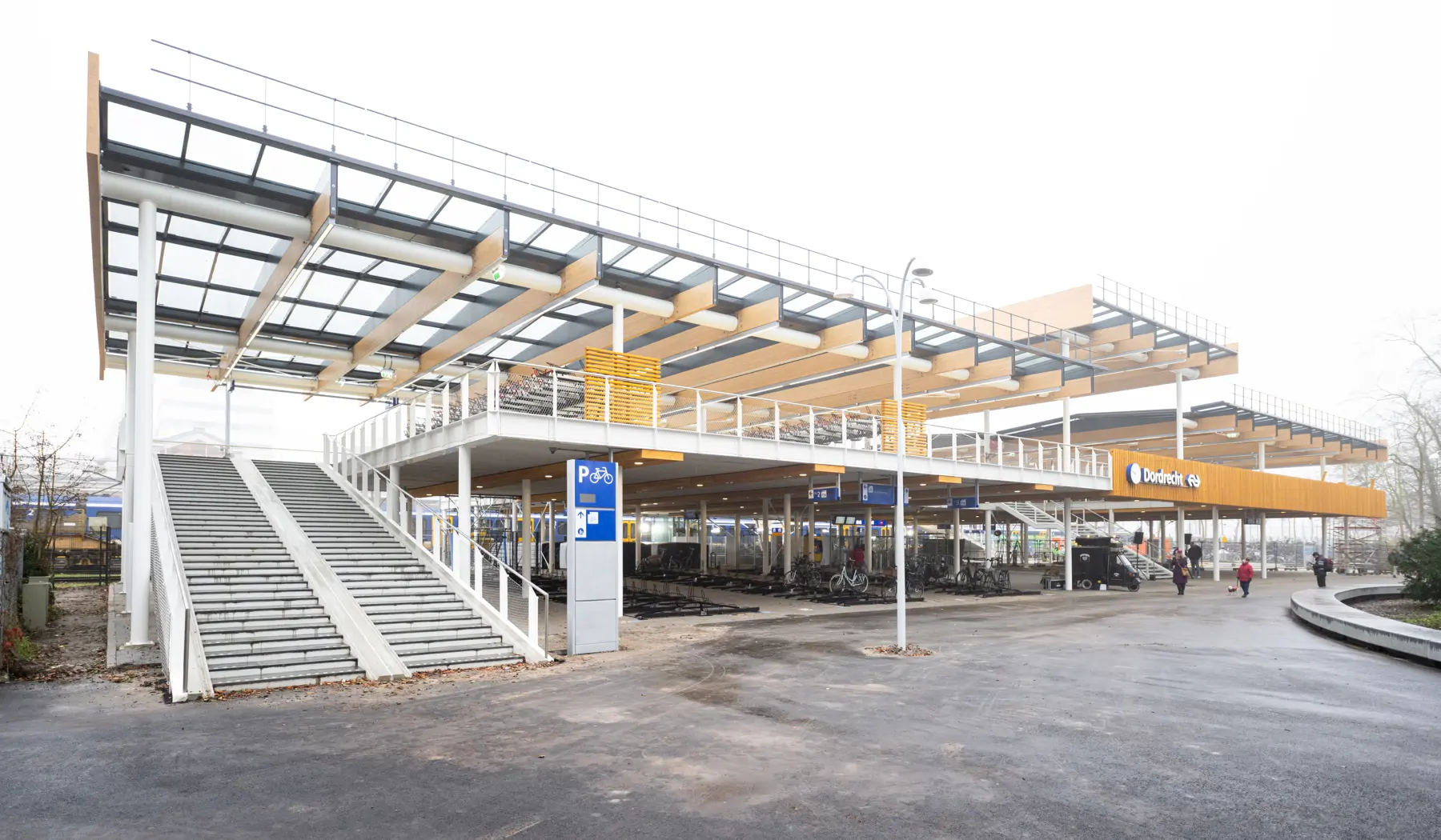 De nieuwe fietsenstalling op station Dordrecht