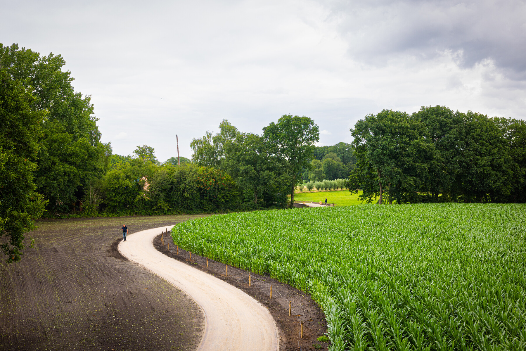 De nieuwe ontsluitingsweg in Ruurlo