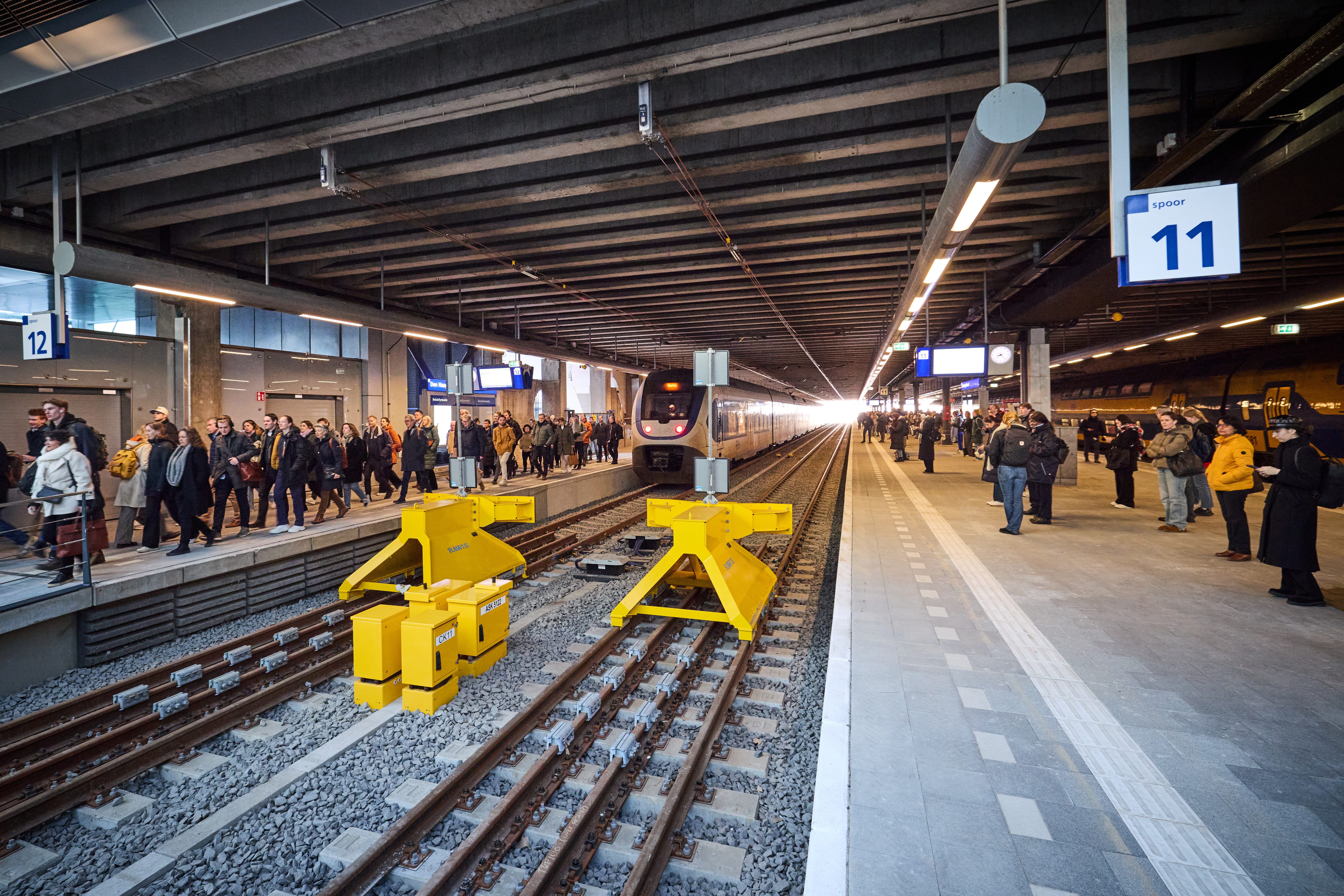 Sporen 11 en 12 zijn vanaf 3 maart 2025 open