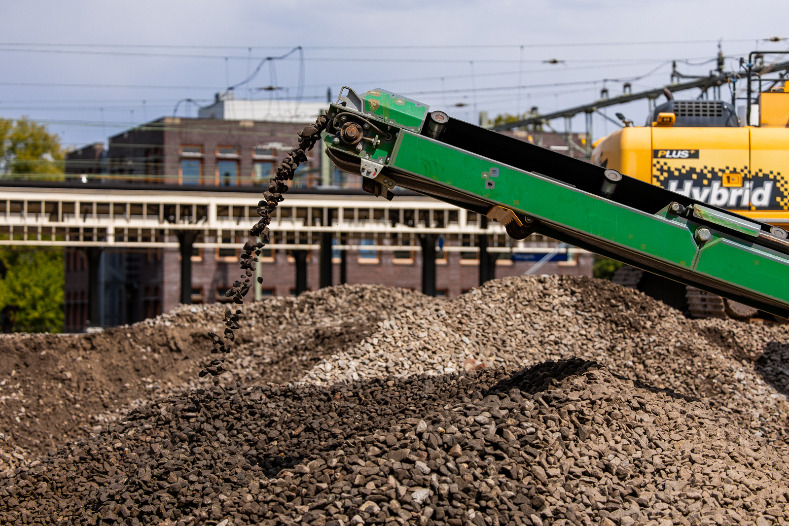 De schone ballast is klaar voor hergebruik