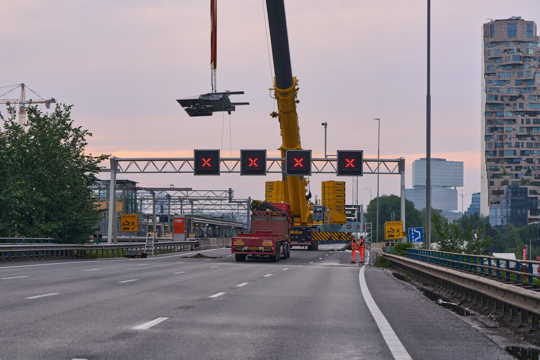 Live kijken bij de werkzaamheden