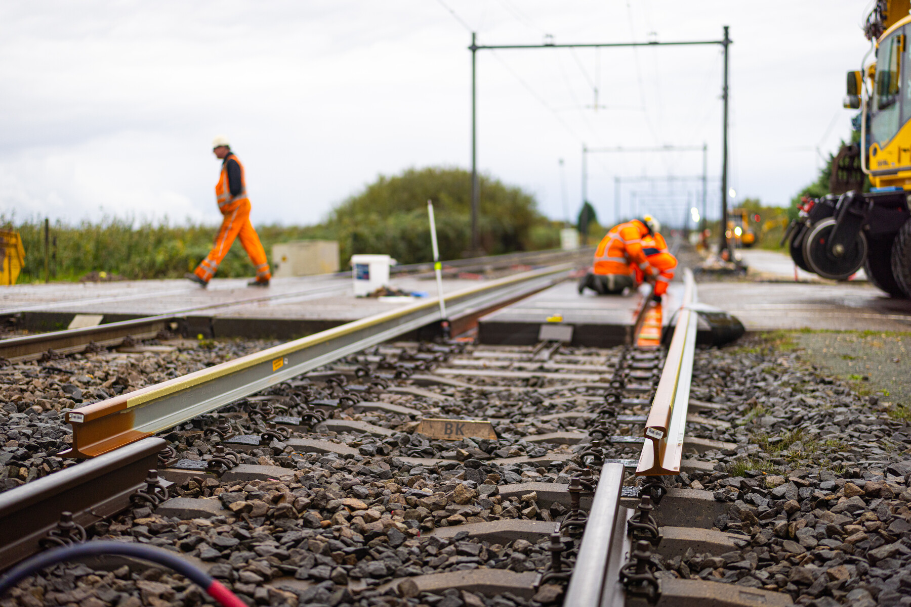 Herstel overweg Meteren na aanrijding vrachtwagen