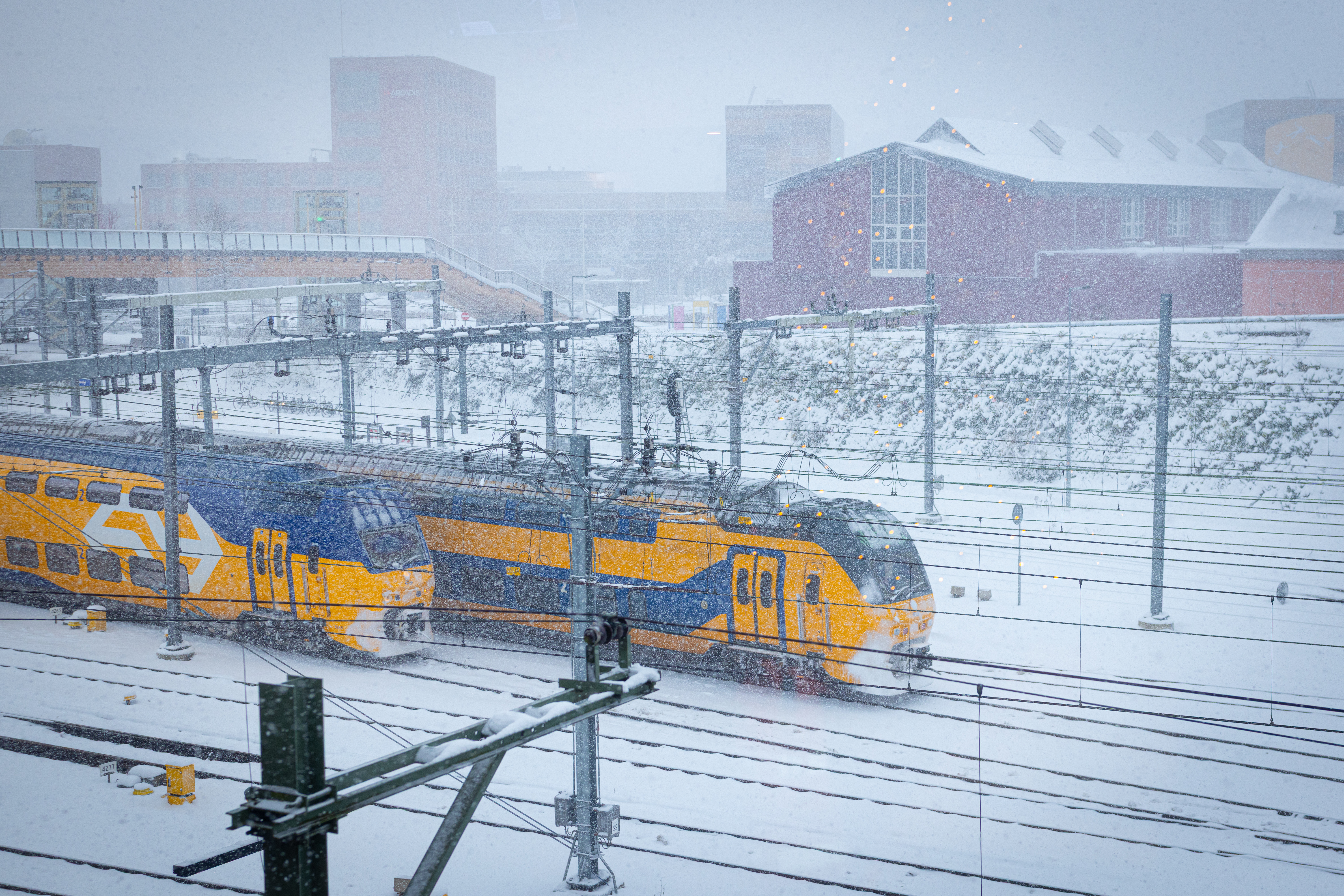 Uitzicht op het spoor