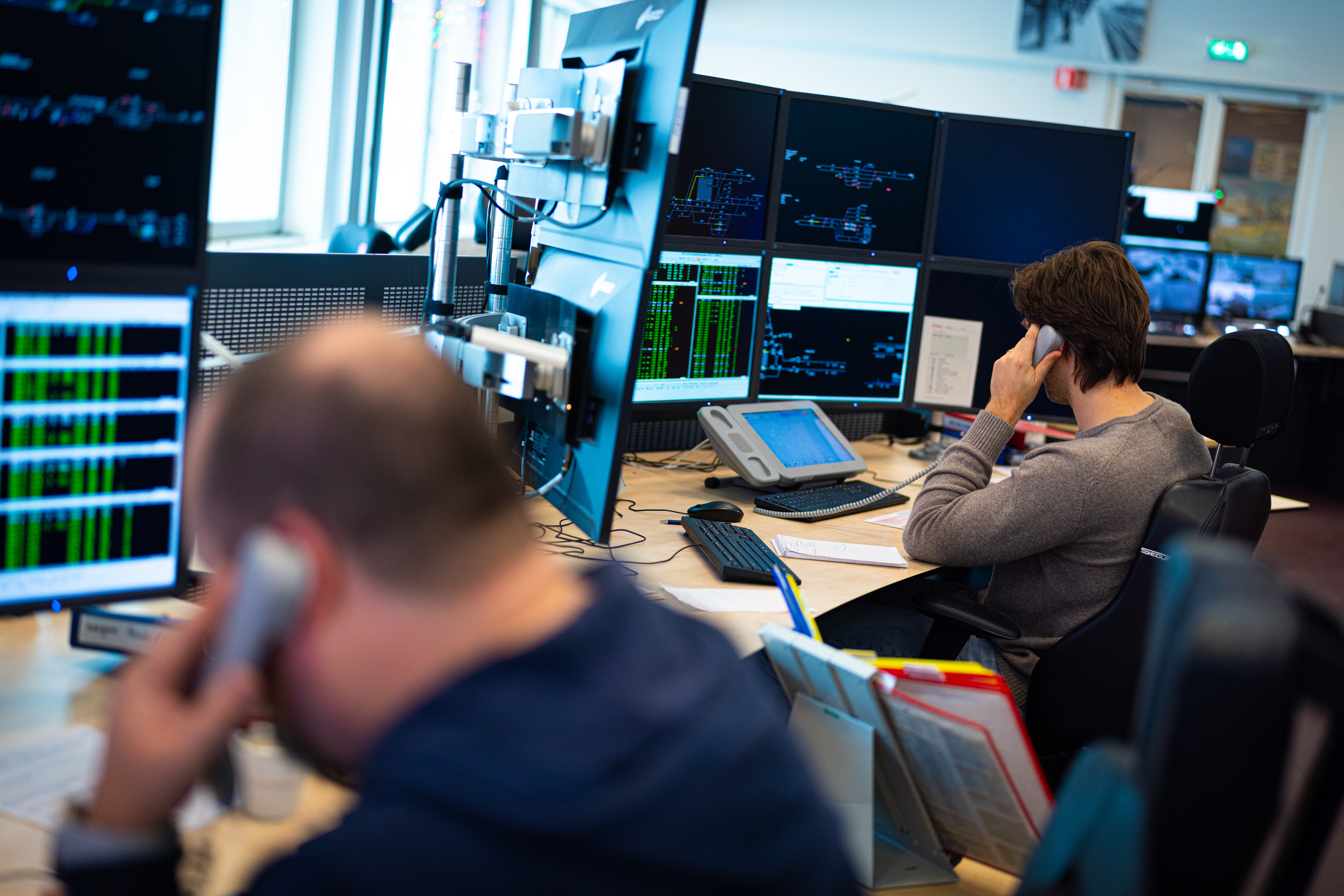 Een drukke werkdag voor treinverkeersleiders
