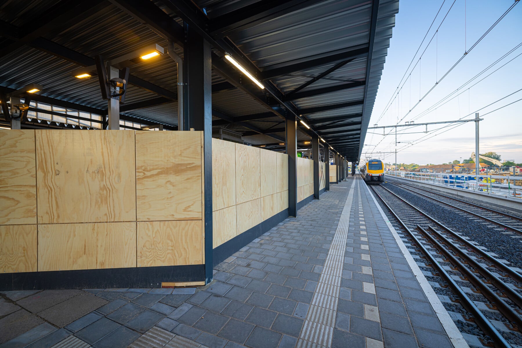 De nieuwe situatie op perron 3-4