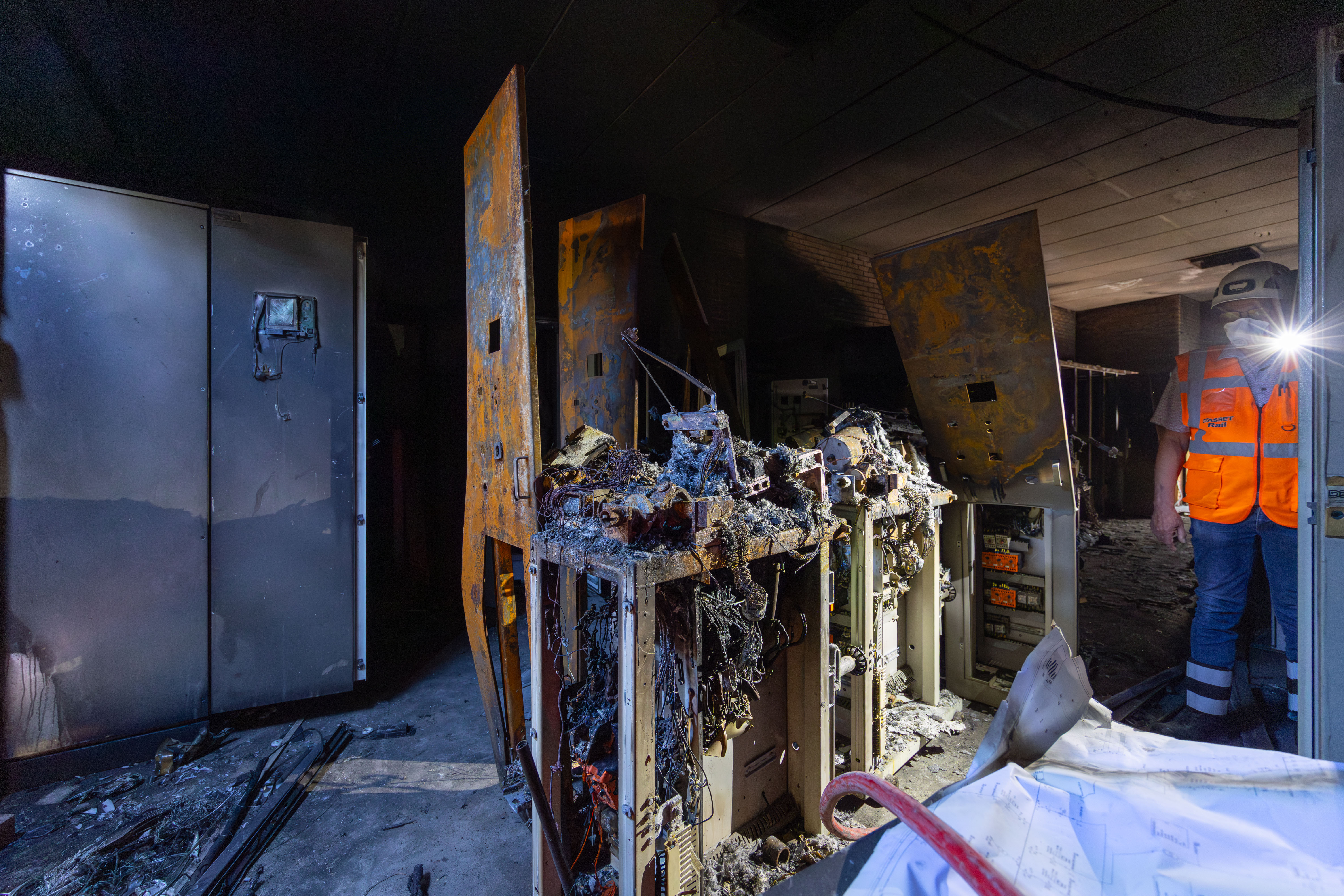 De schade na de brand