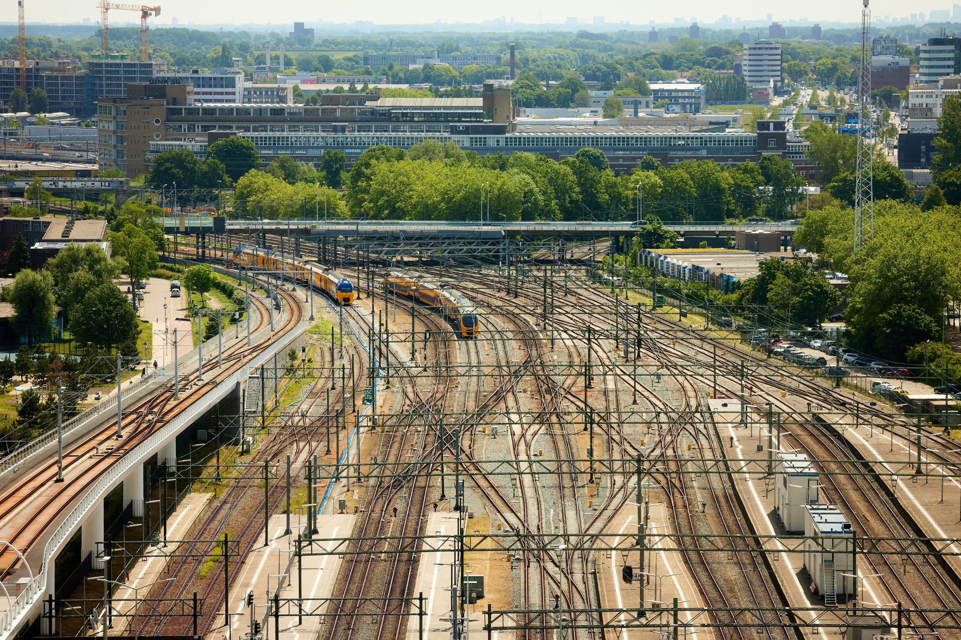 Het emplacement van Den Haag Centraal voor de verbouwing